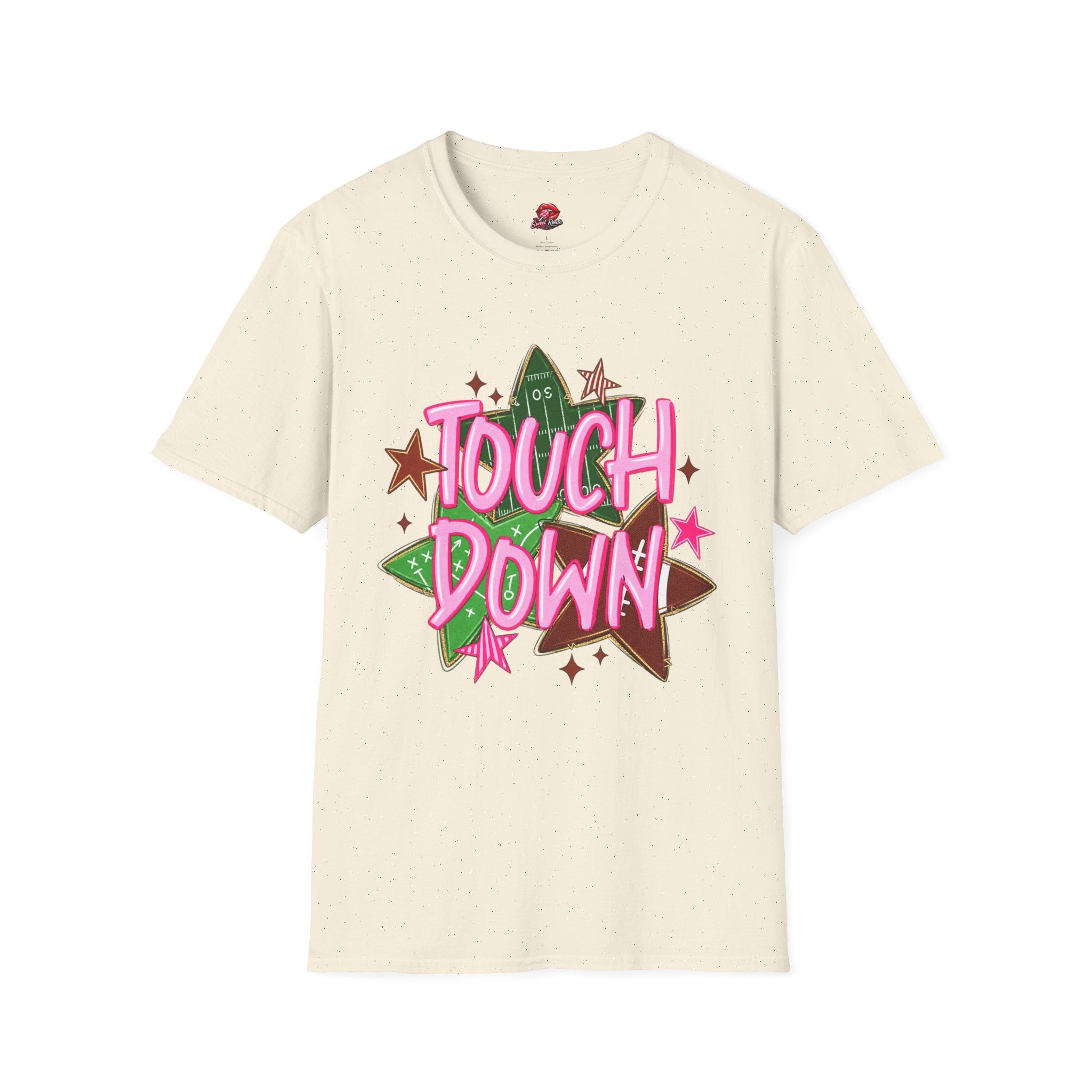 Pink Retro Football Tee