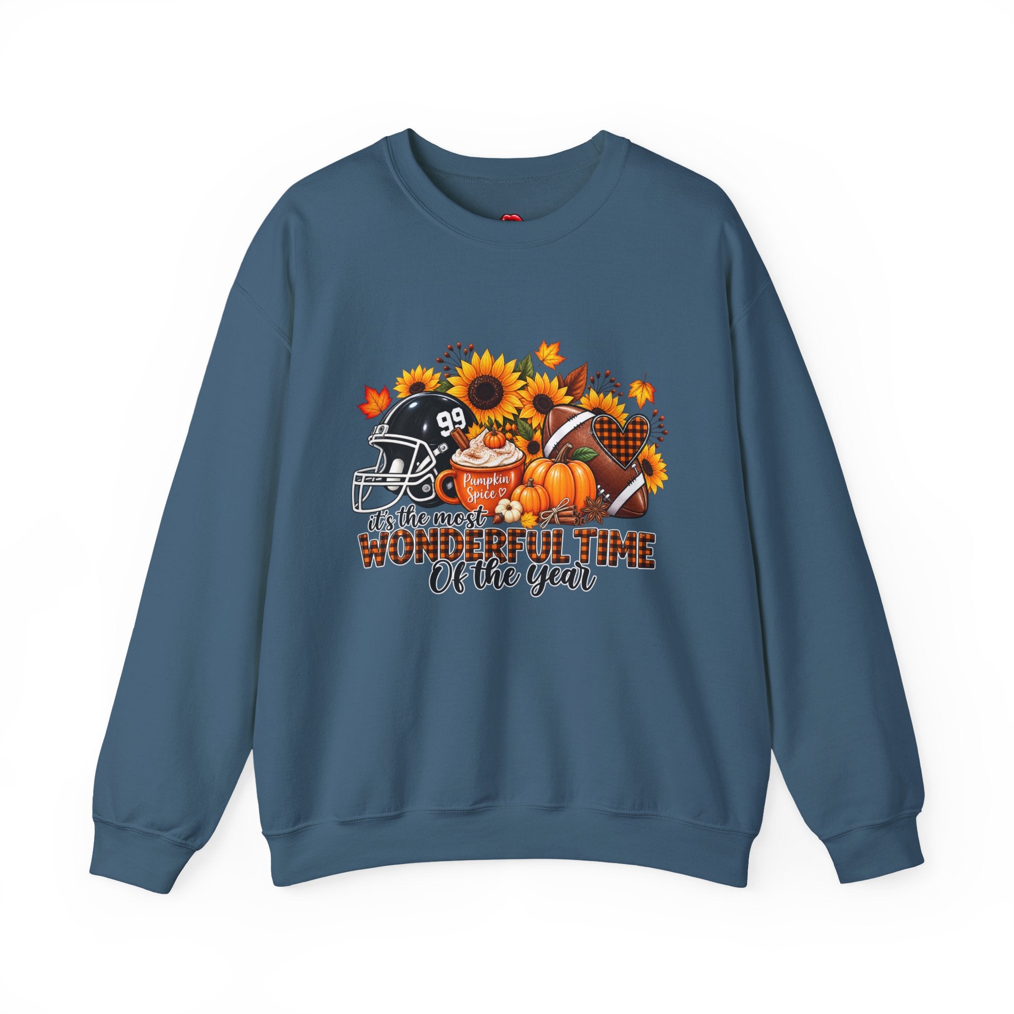 It's the Most Wonderful Time of the Year Pumpkin & Sunflower Fall  Crewneck