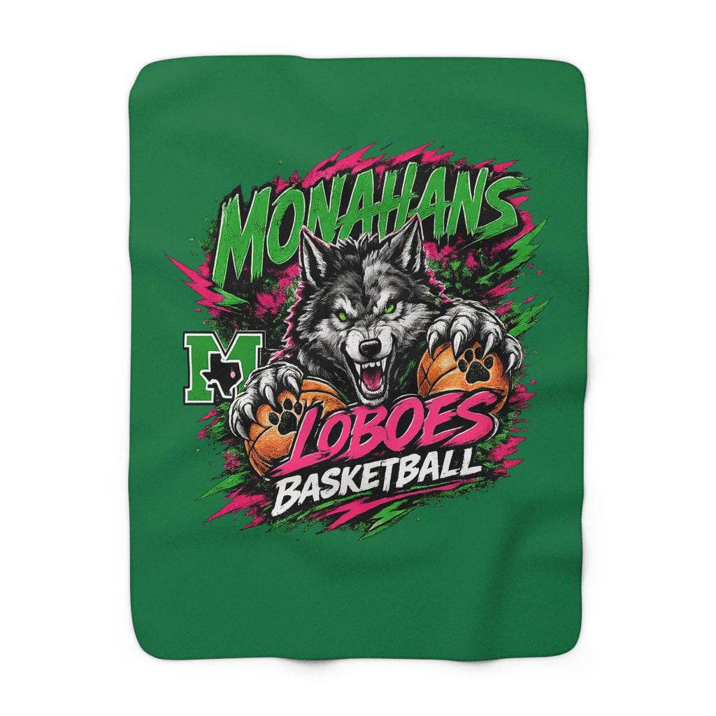 Monahan’s Loboes Basketball Fleece Throw