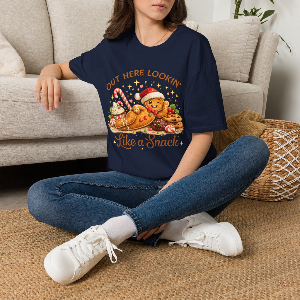 Gingerbread Cookie Santa Hat T-Shirt
