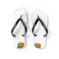 Gold Sweet Route Logo Beach Sandals
