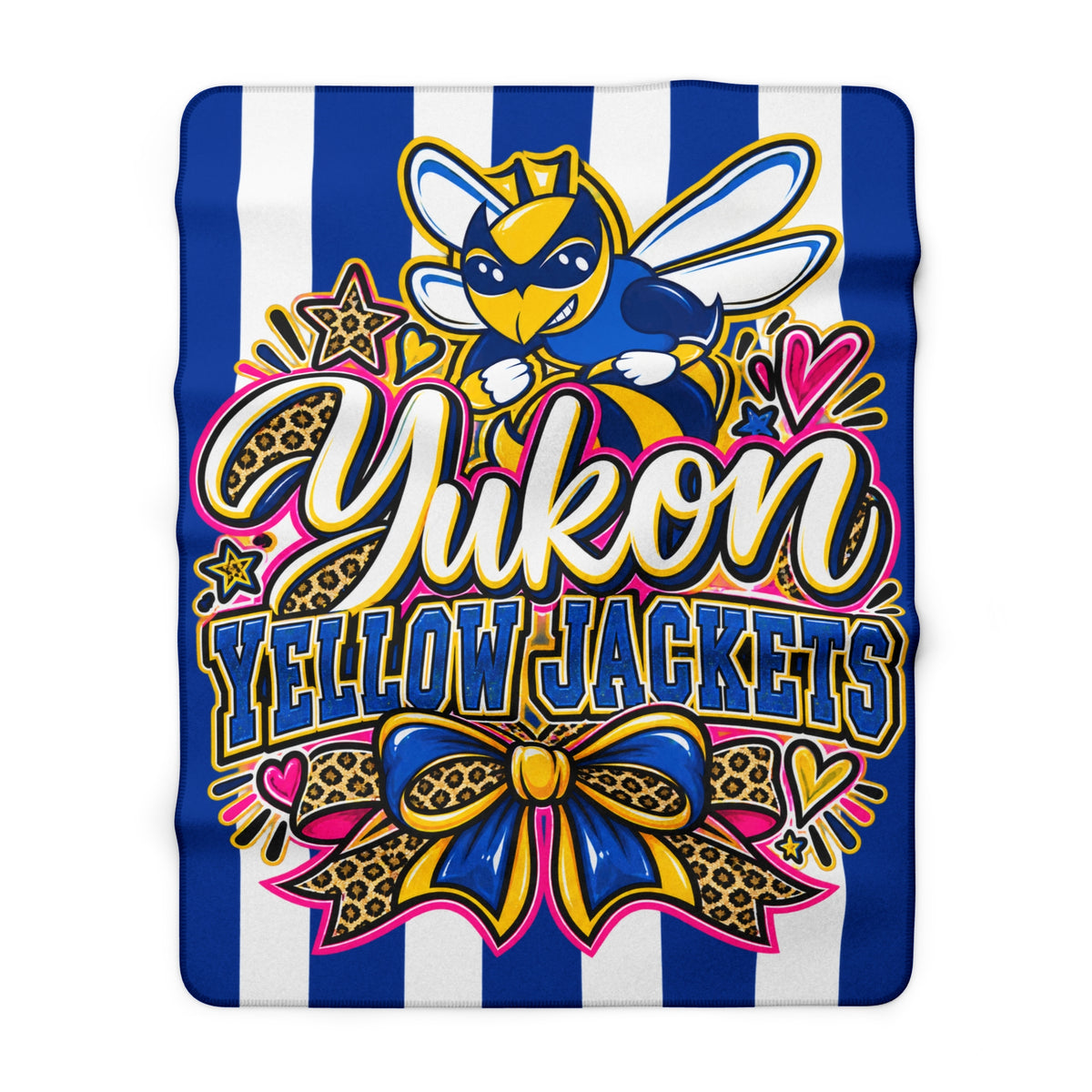 Yukon Yellowjackets Sherpa Fleece Blanket