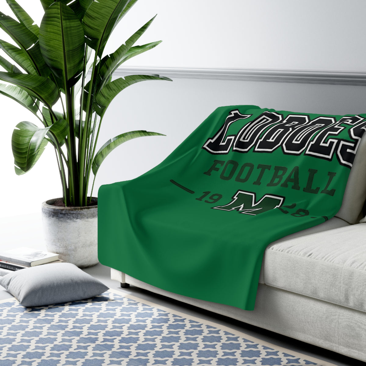 Loboes Football Vintage Collegiate Throw