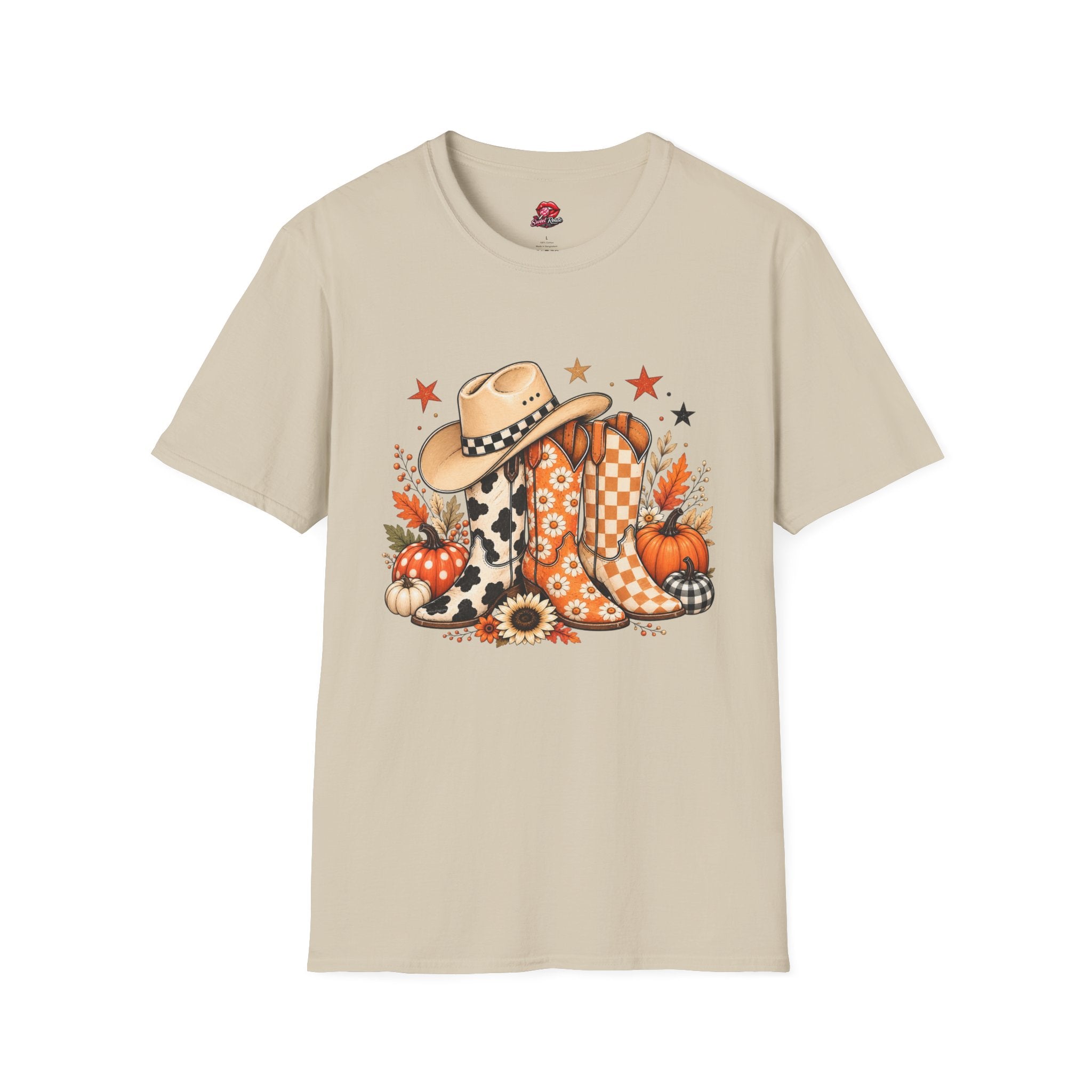 Cowgirl Boots & Cowboy Fall Hat T‑Shirt