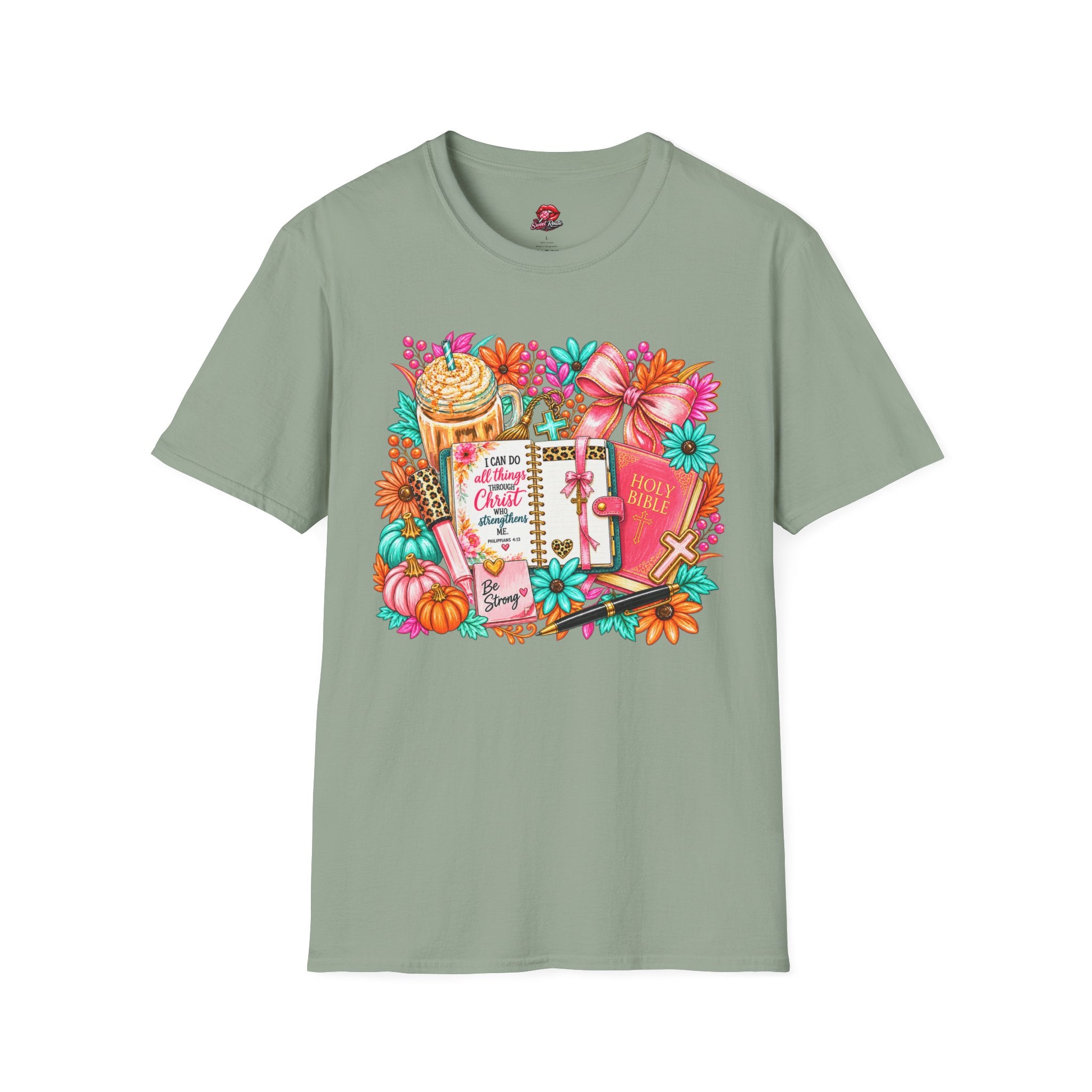 Floral Bible & Devotional Design Tee