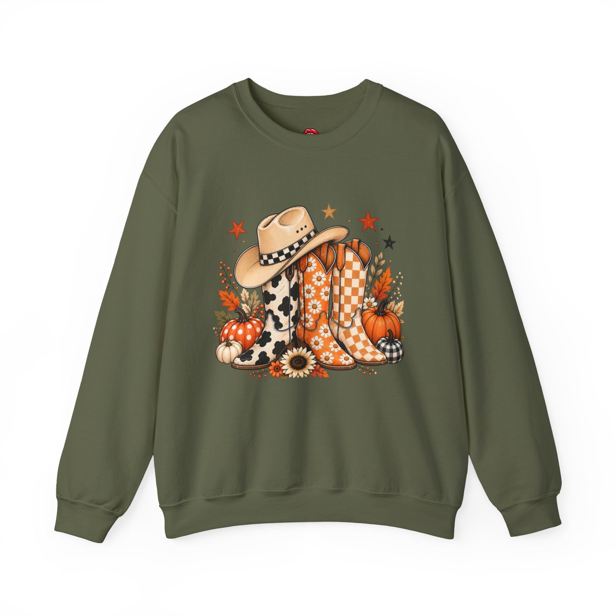Cowboy Boots & Hat Fall Sweatshirt