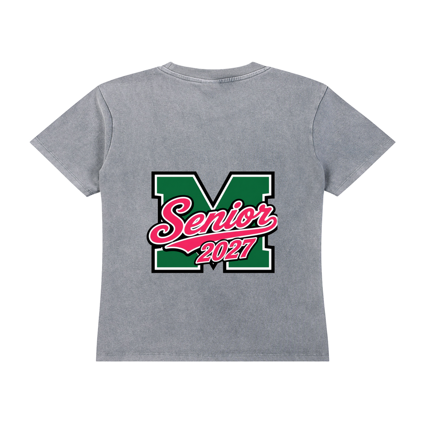 Senior 2027 Vintage Wash Graphic T-Shirt | Class of 2027 Women’s Oversized Tee