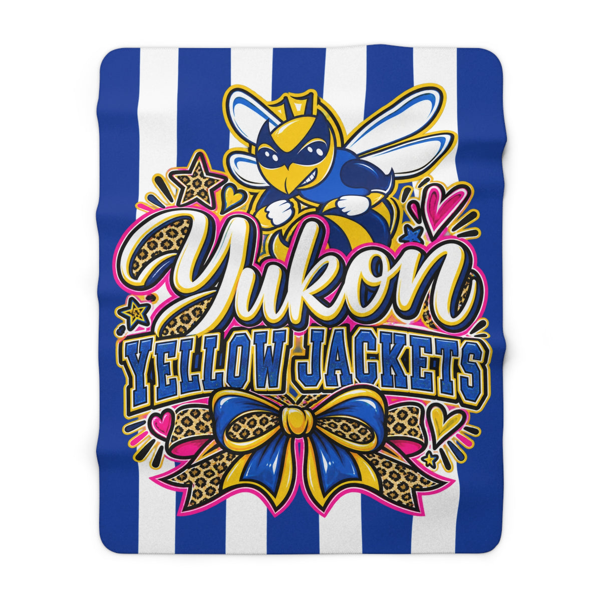 Yukon Yellowjackets Sherpa Fleece Blanket