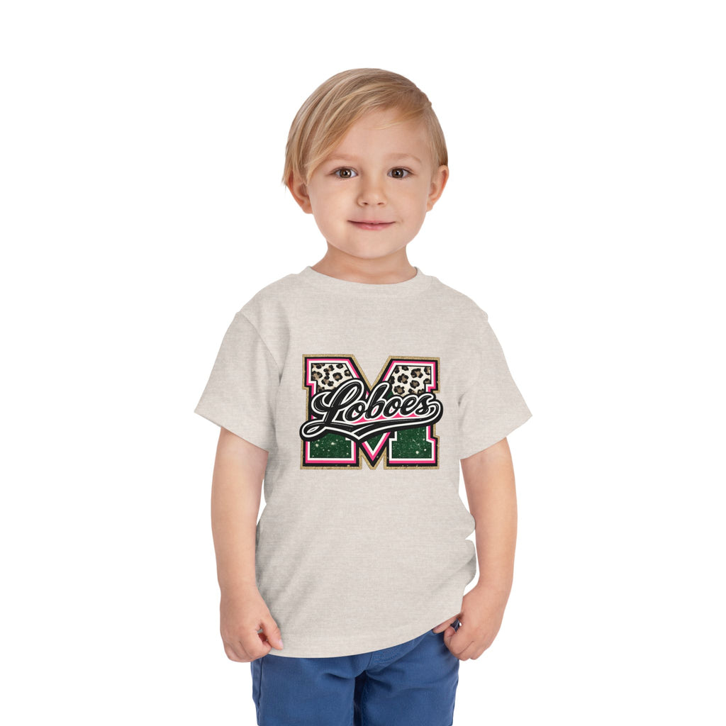 Loboes Leopard M Letter Toddler Tee