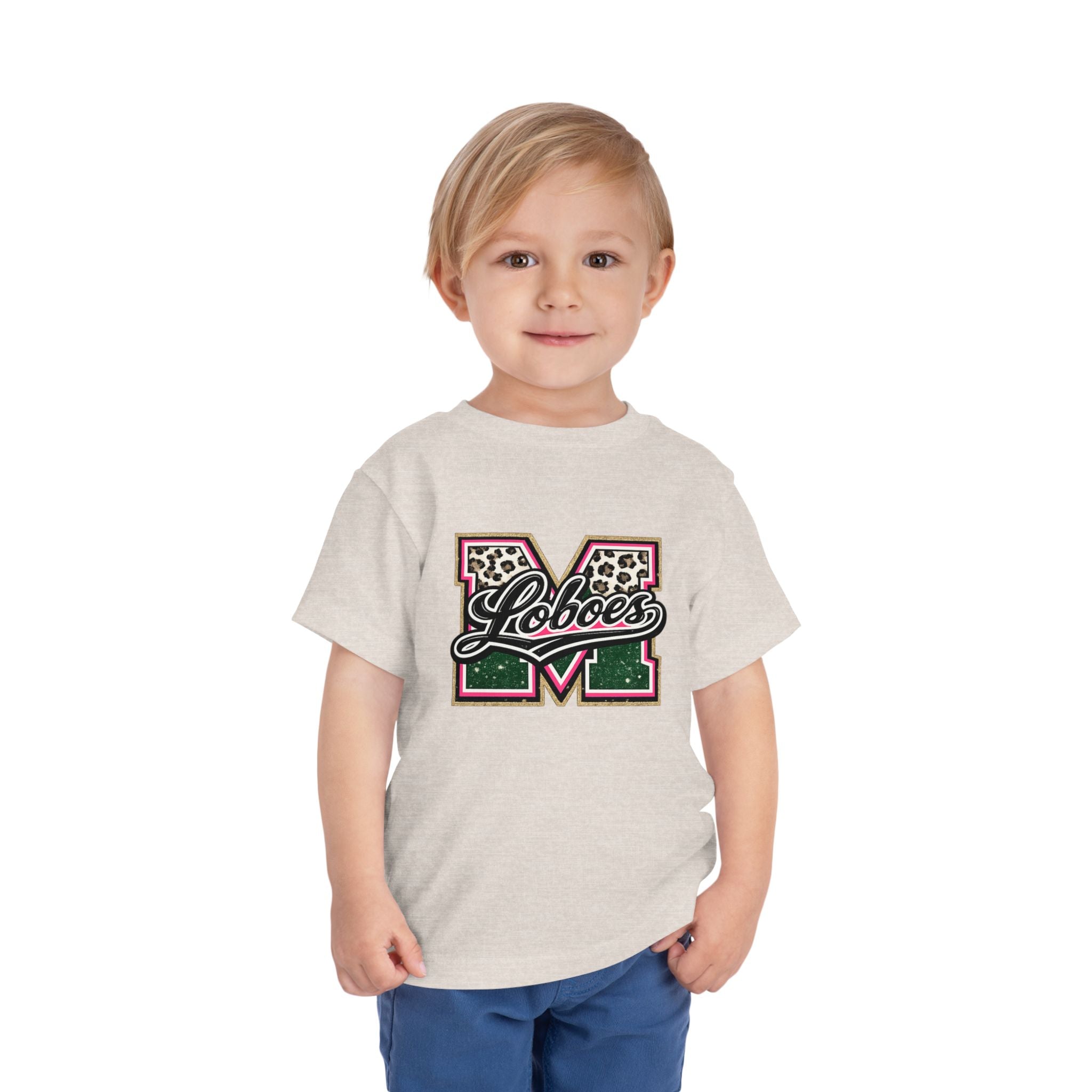 Loboes Leopard M Letter Toddler Tee