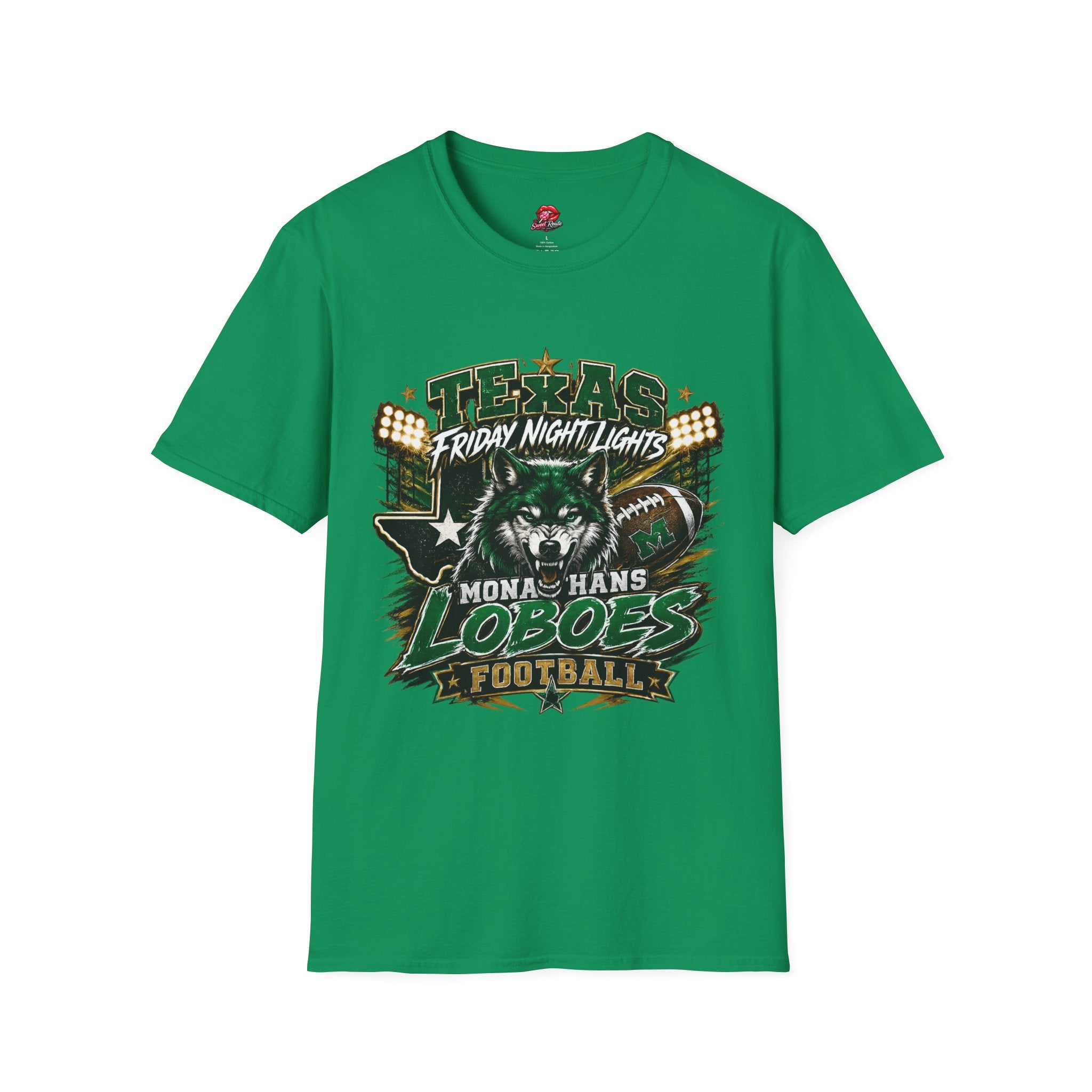 Texas Friday Night Lights Loboes Football T-Shirt — Monahans Loboes Fan Tee