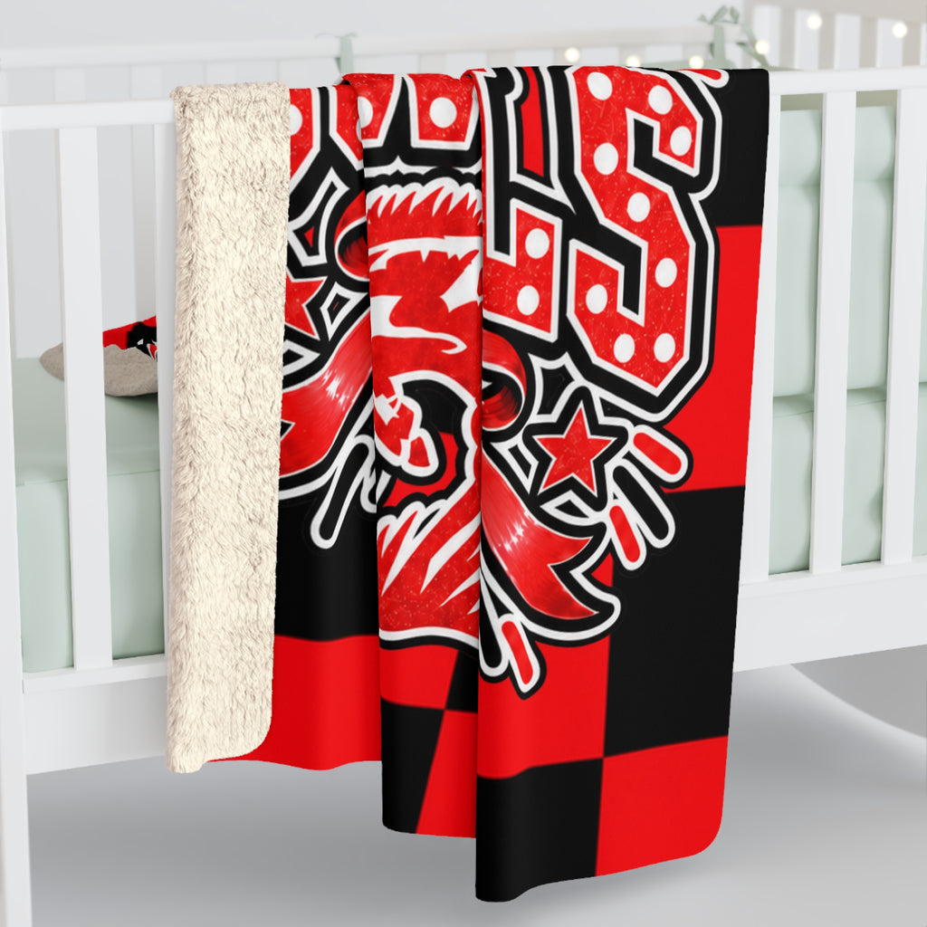 Grandfalls Royalty Cowgirls Sherpa Blanket