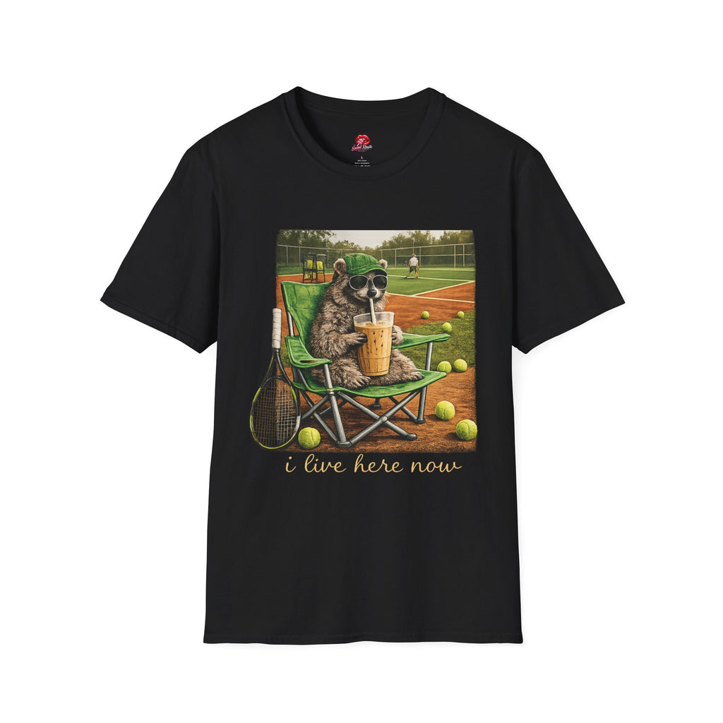 I Live Here Now Tennis Tee