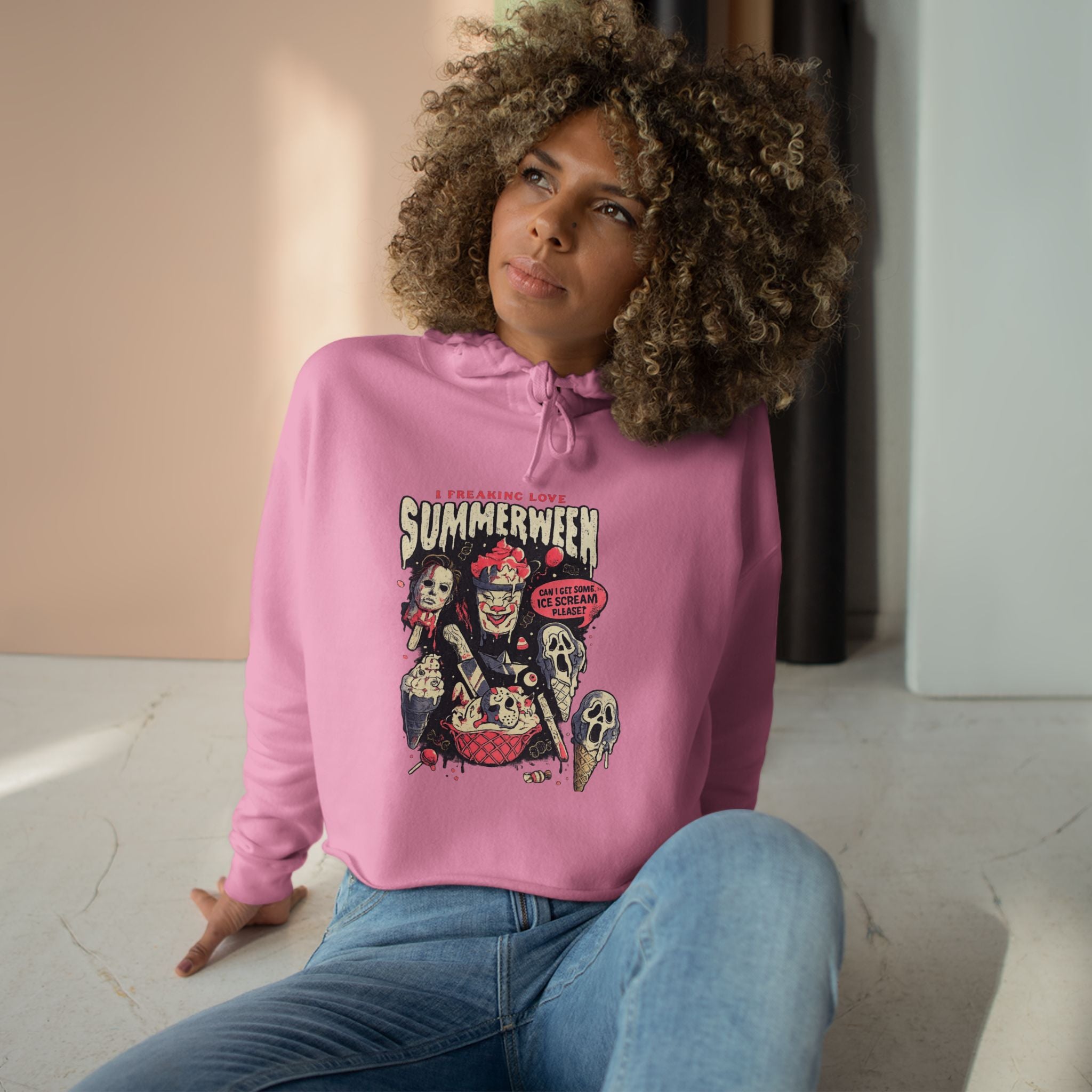 Summerween Crop Hoodie