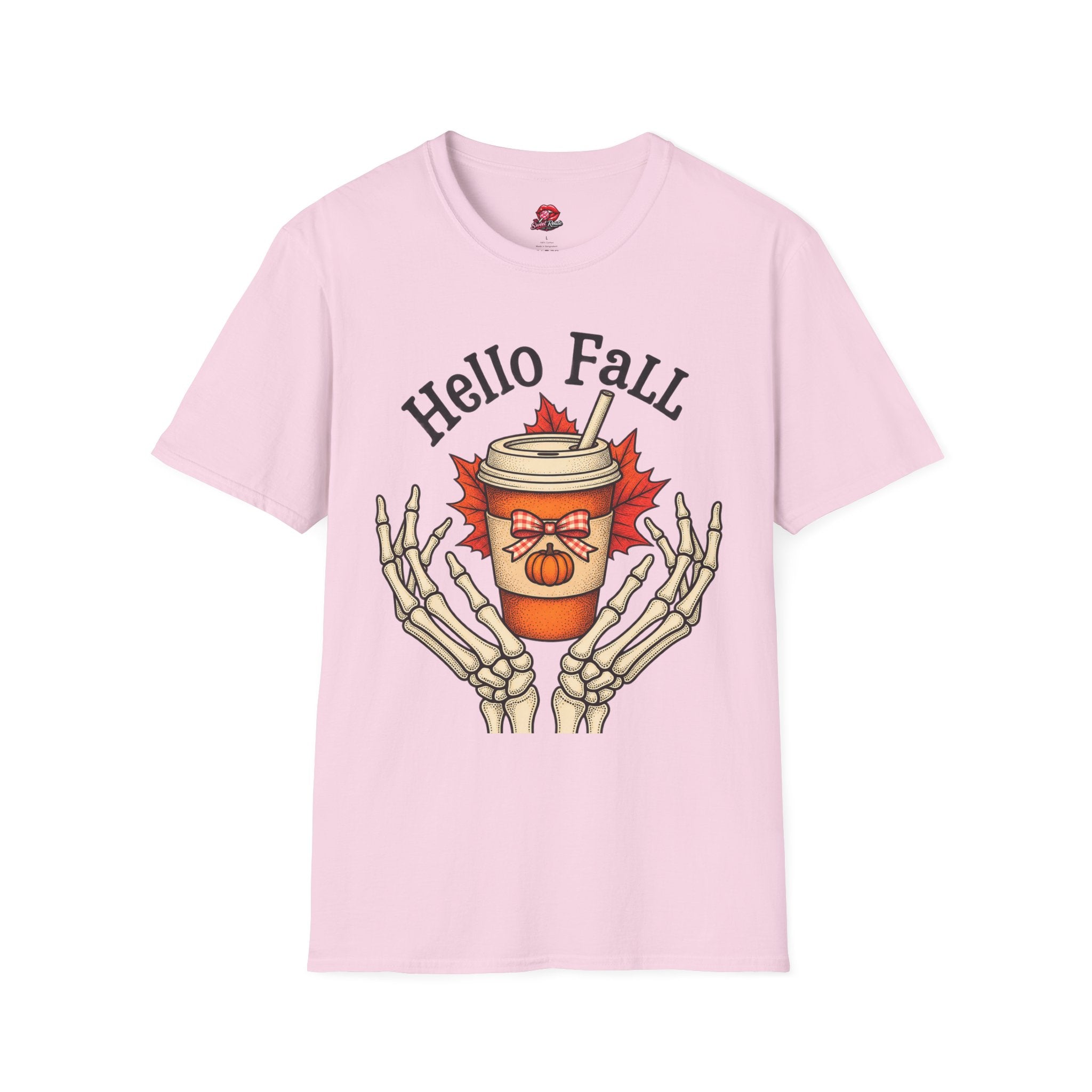 Hello Fall Pumpkin Spice Coffee Tee
