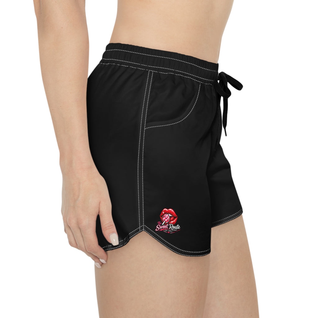 Sweet Route Women's Black Casual Shorts