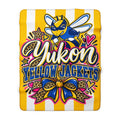 Yukon Yellow Jackets Sherpa Fleece Blanket