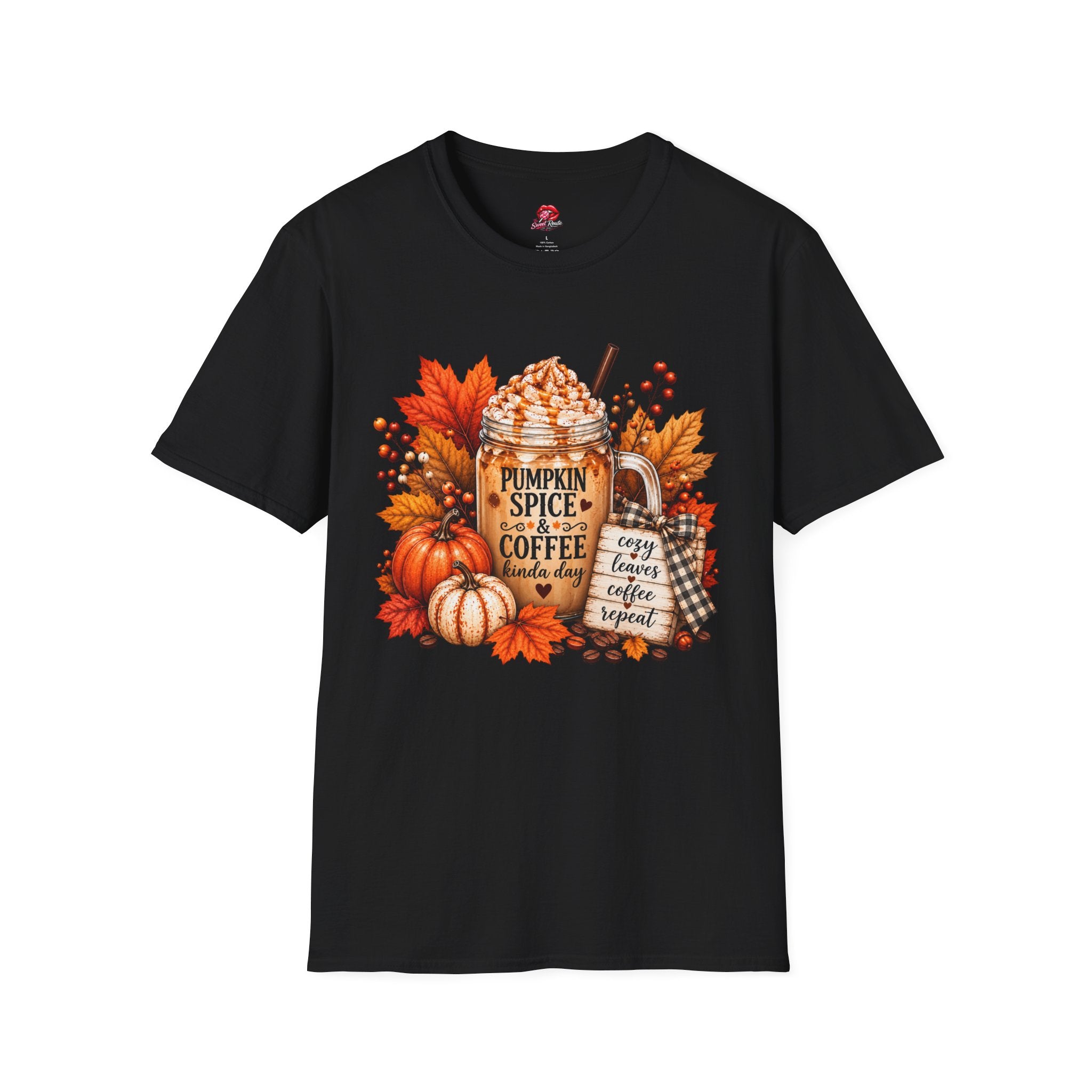 Autumn Leaves & Cozy Mug Tee