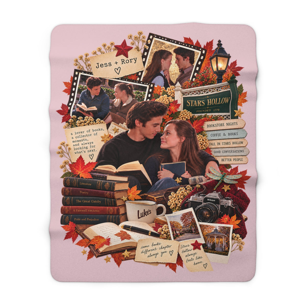 Jess and Rory Sherpa Fleece Blanket
