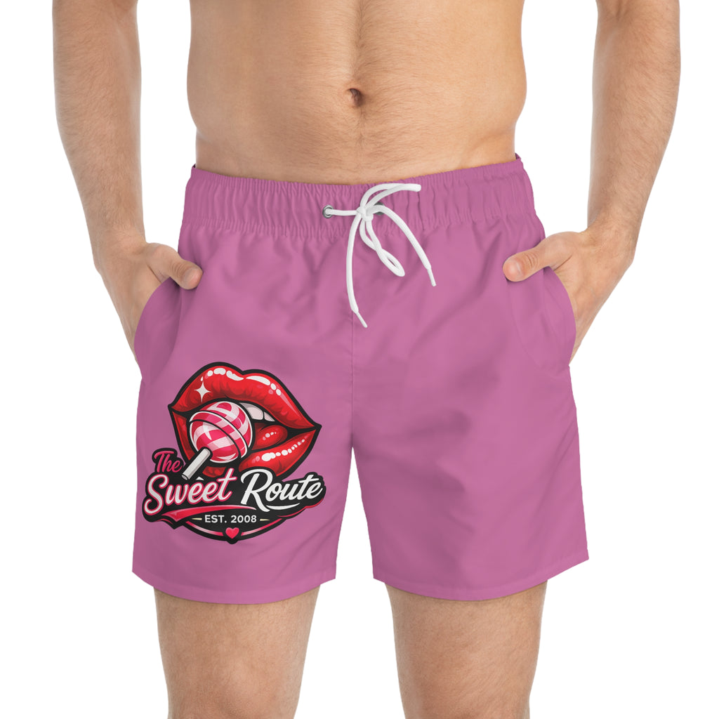 Sweet Route Logo Swim Trunks