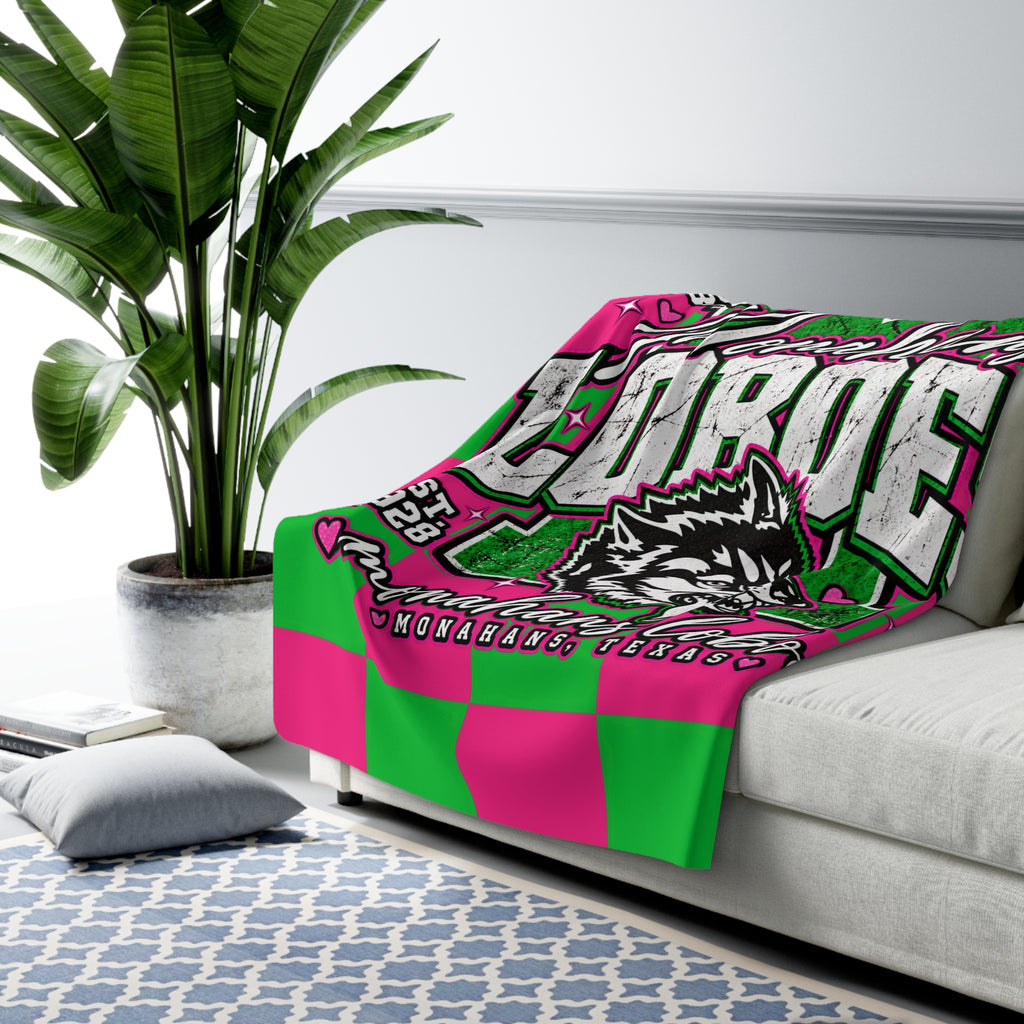 Monahans Loboes Sherpa Fleece Blanket