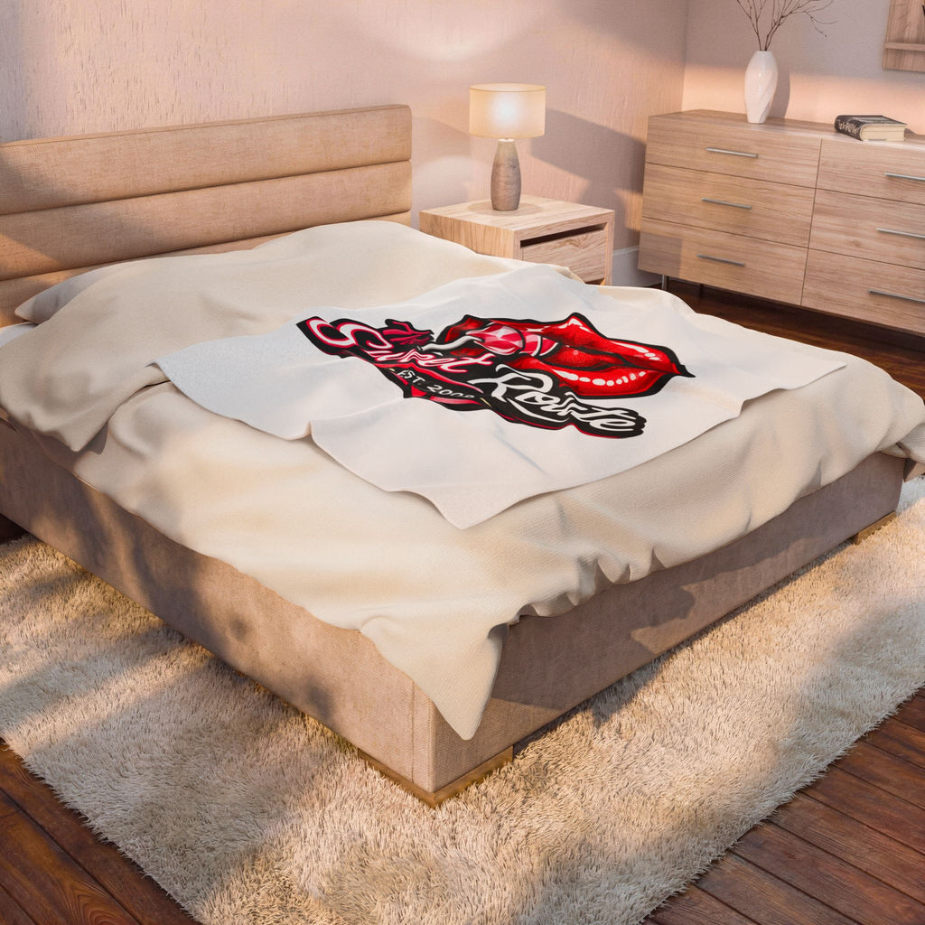 Sweet Route Logo Velveteen Plush Blanket
