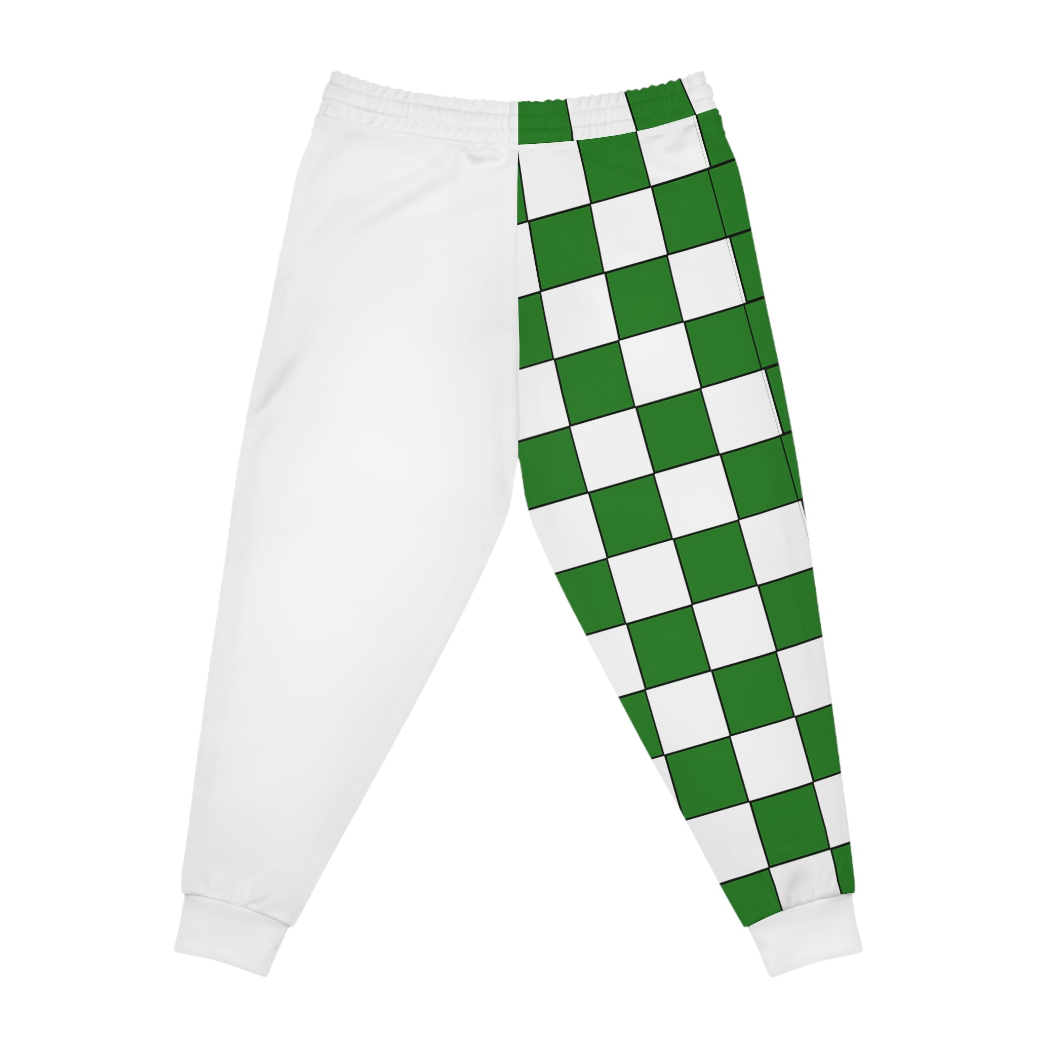 Loboes Green Checkerboard Athletic Joggers