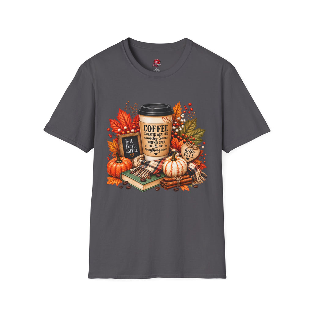 Pumpkin Spice Autumn Coffee Graphic Tee