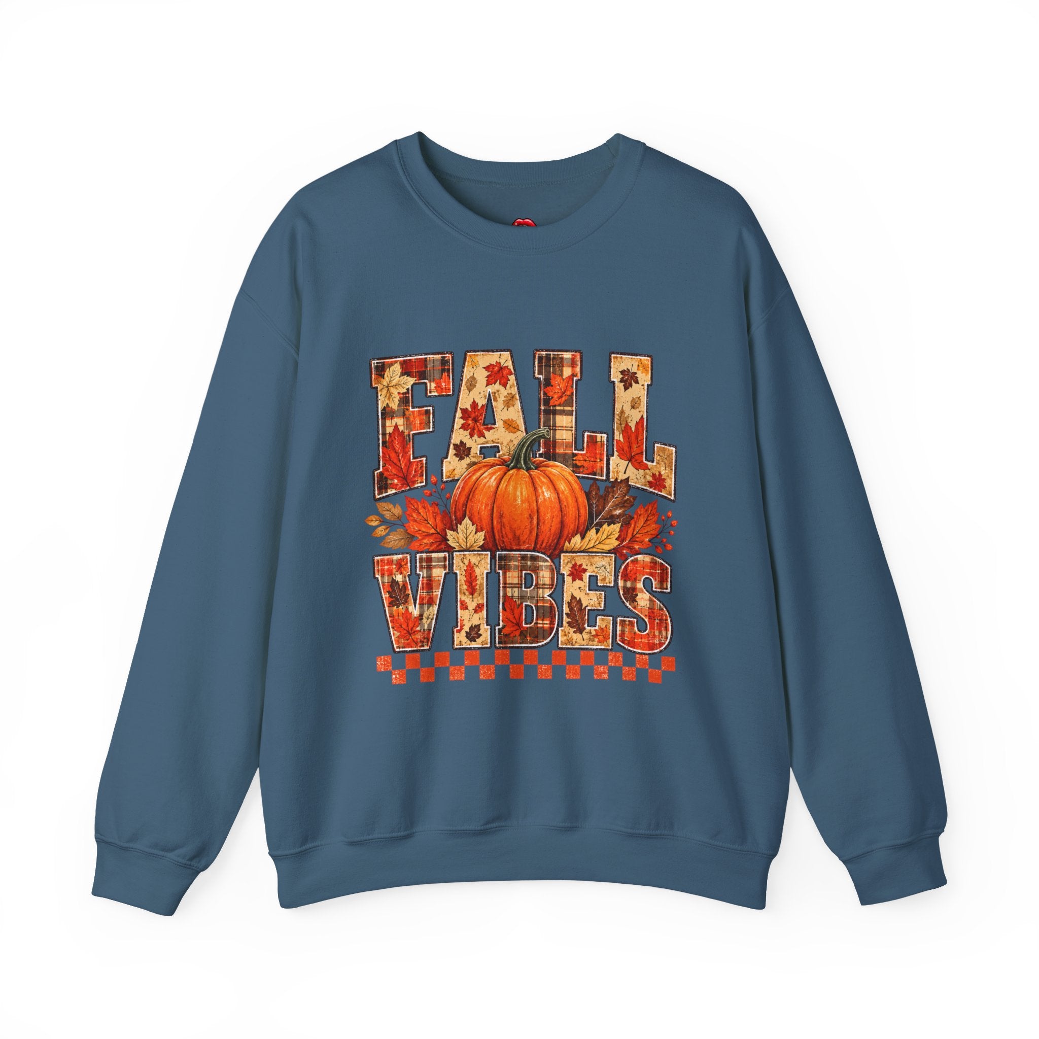 Pumpkin & Leaves Fall Vibes Crewneck