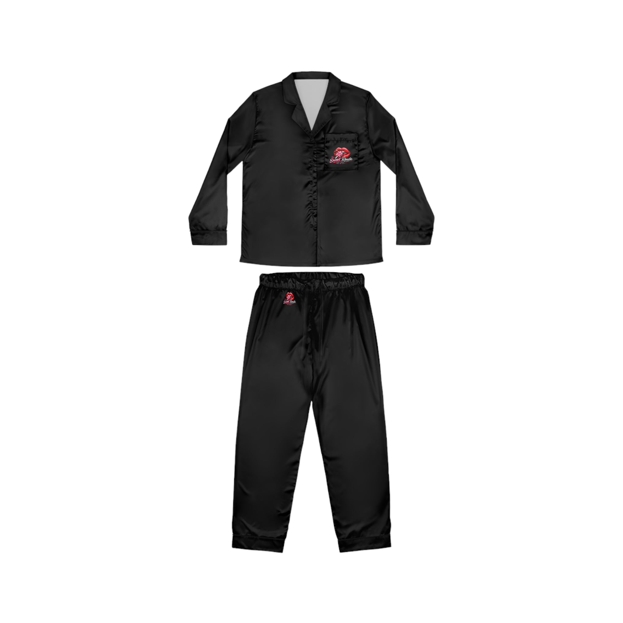 Women's Sweet Route  Satin Pajamas