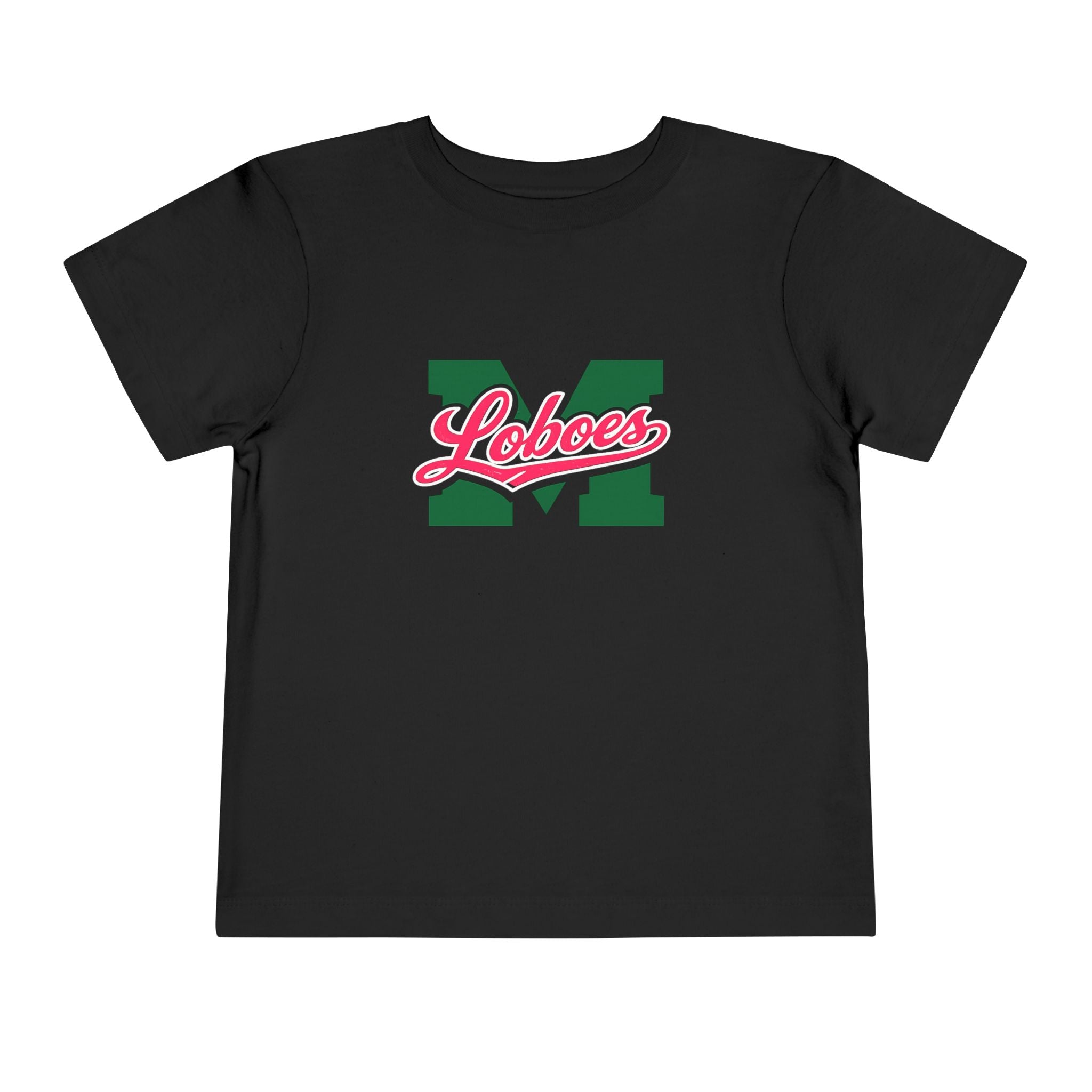 Toddler Tee Green 'M' Loboes School Spirit Shirt
