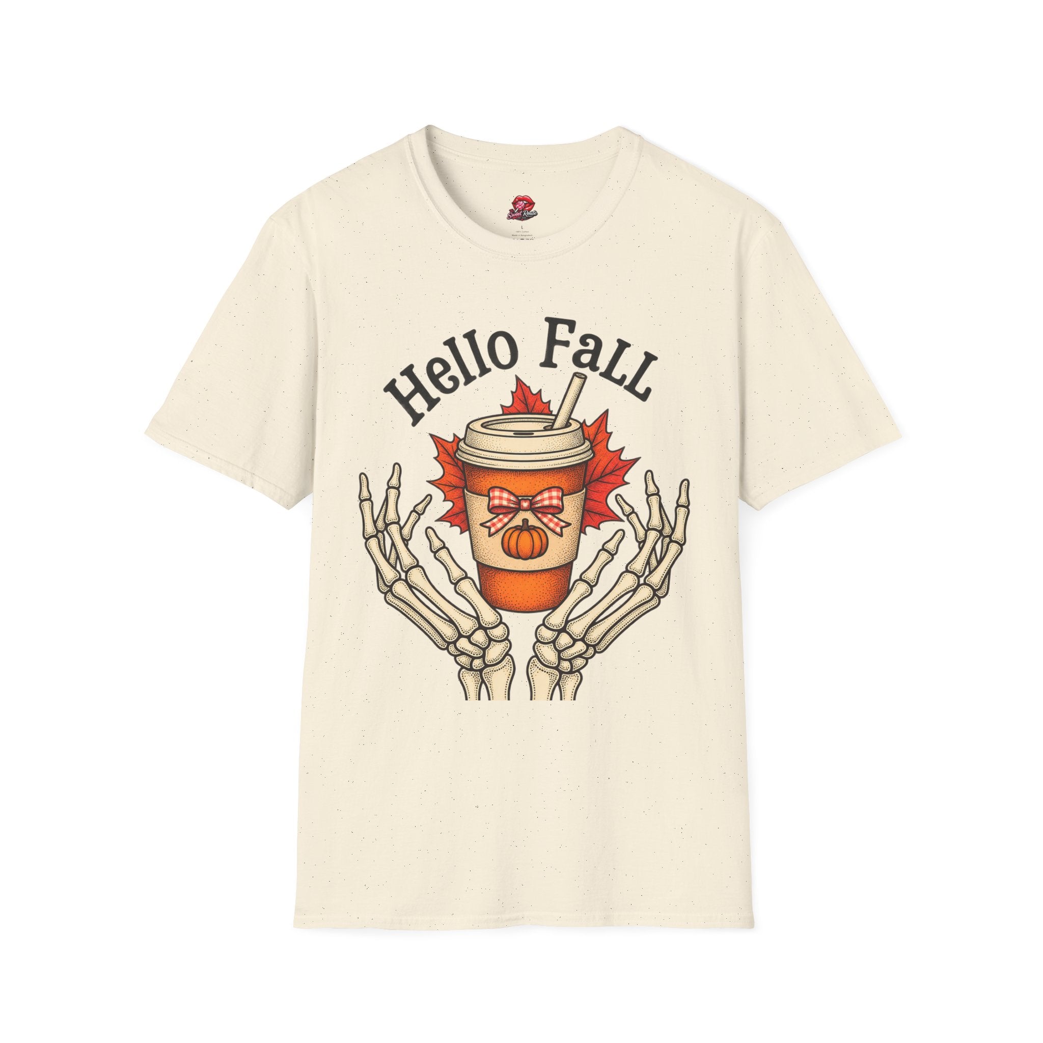 Hello Fall Pumpkin Spice Coffee Tee