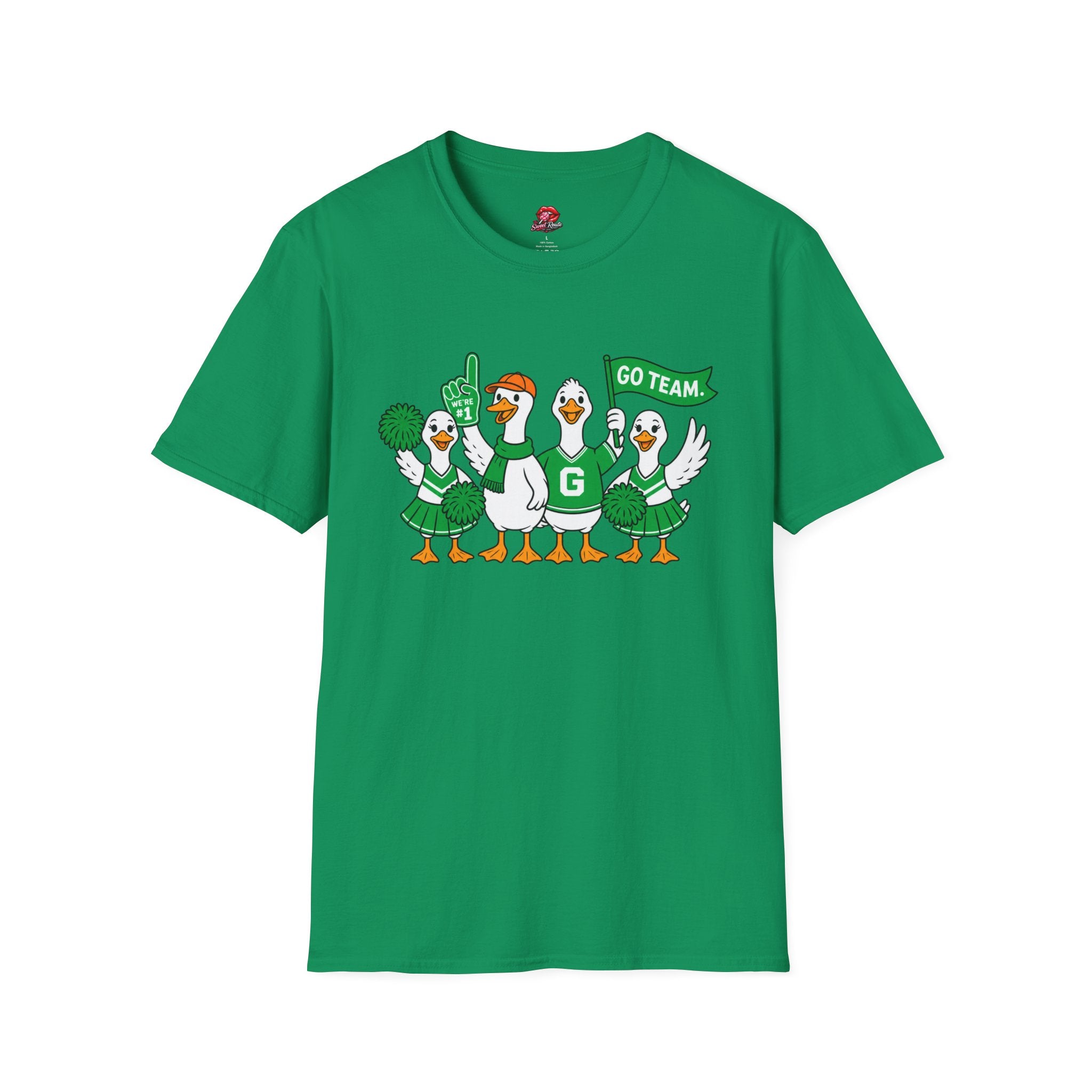 Cheerleader Ducks 'Go Team' T-Shirt