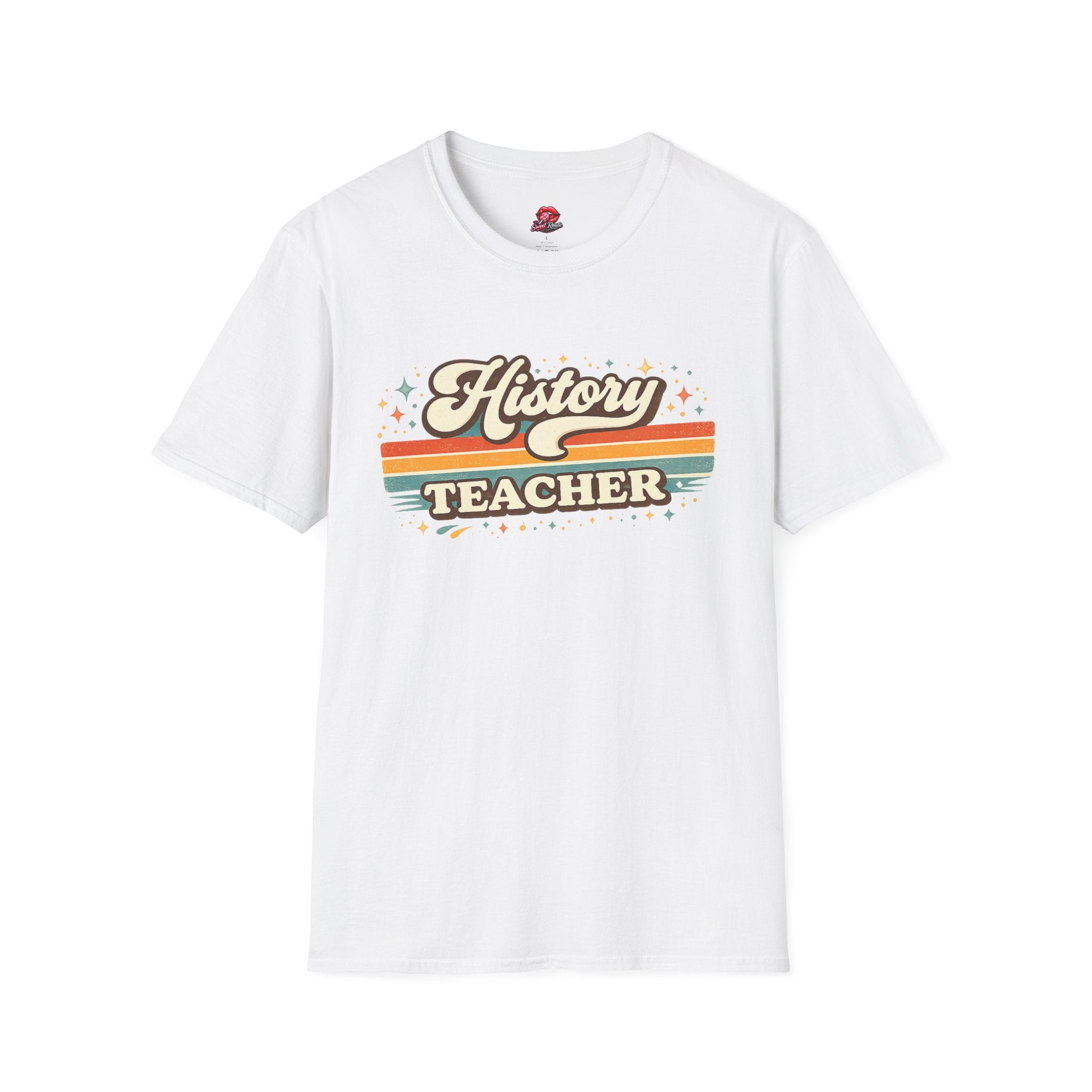 Retro History Teacher T-Shirt | Vintage Stripe History Teacher Shirt | Social Studies Teacher Tee | Back to School Gift