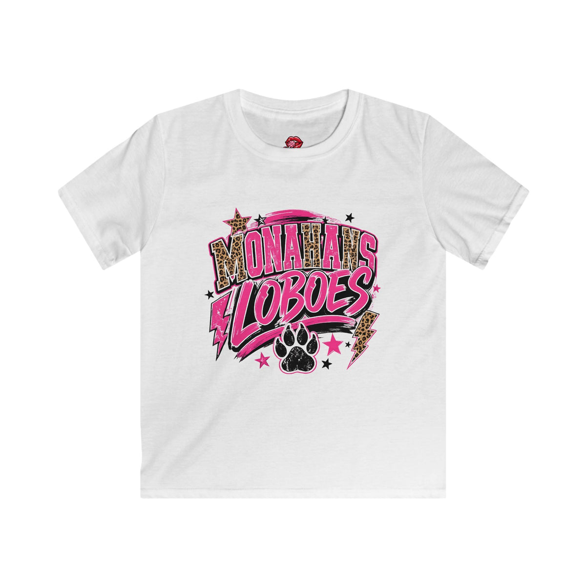 Loboes Pink Paw Kids Tee