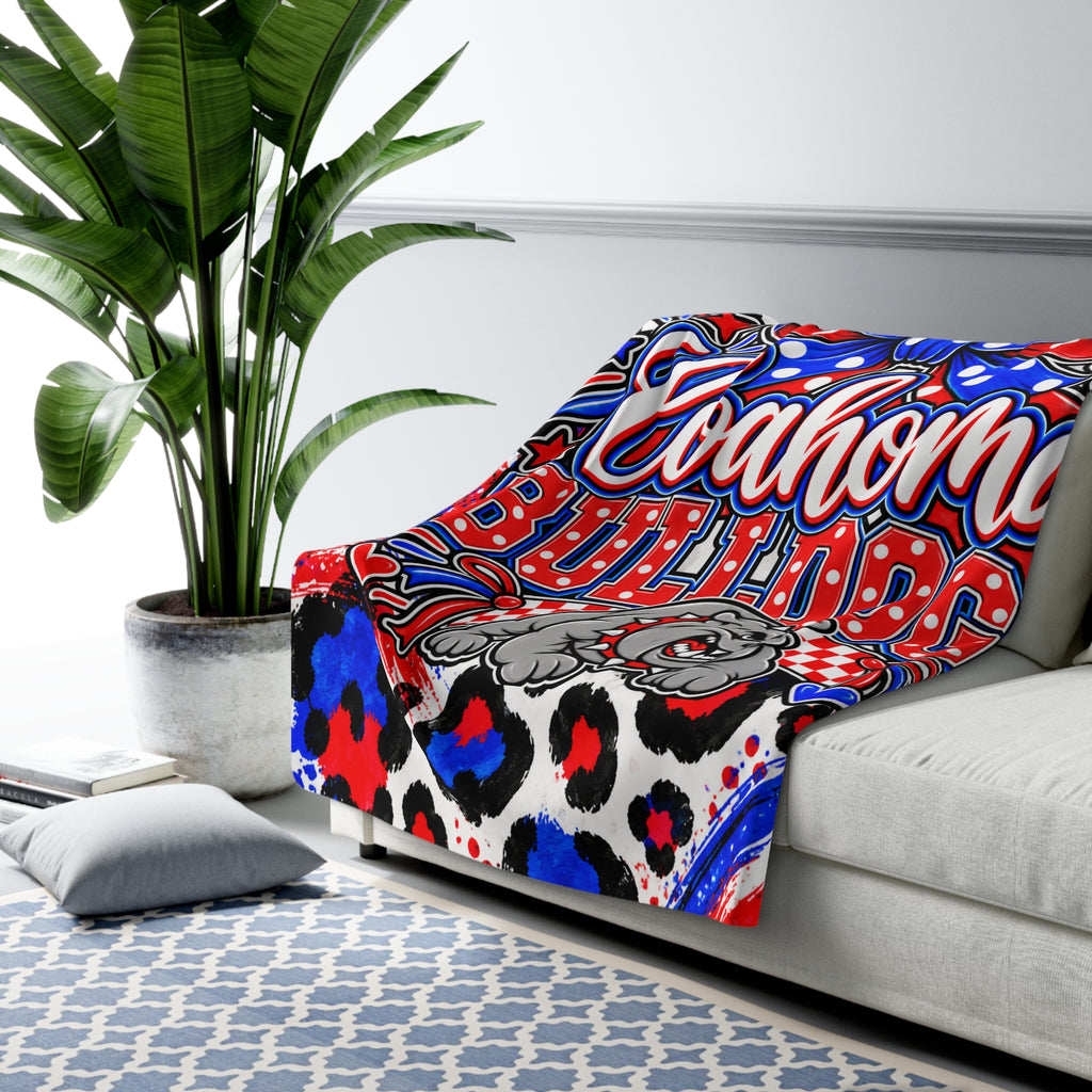 Coahoma Bulldogs Sherpa Fleece Blanket