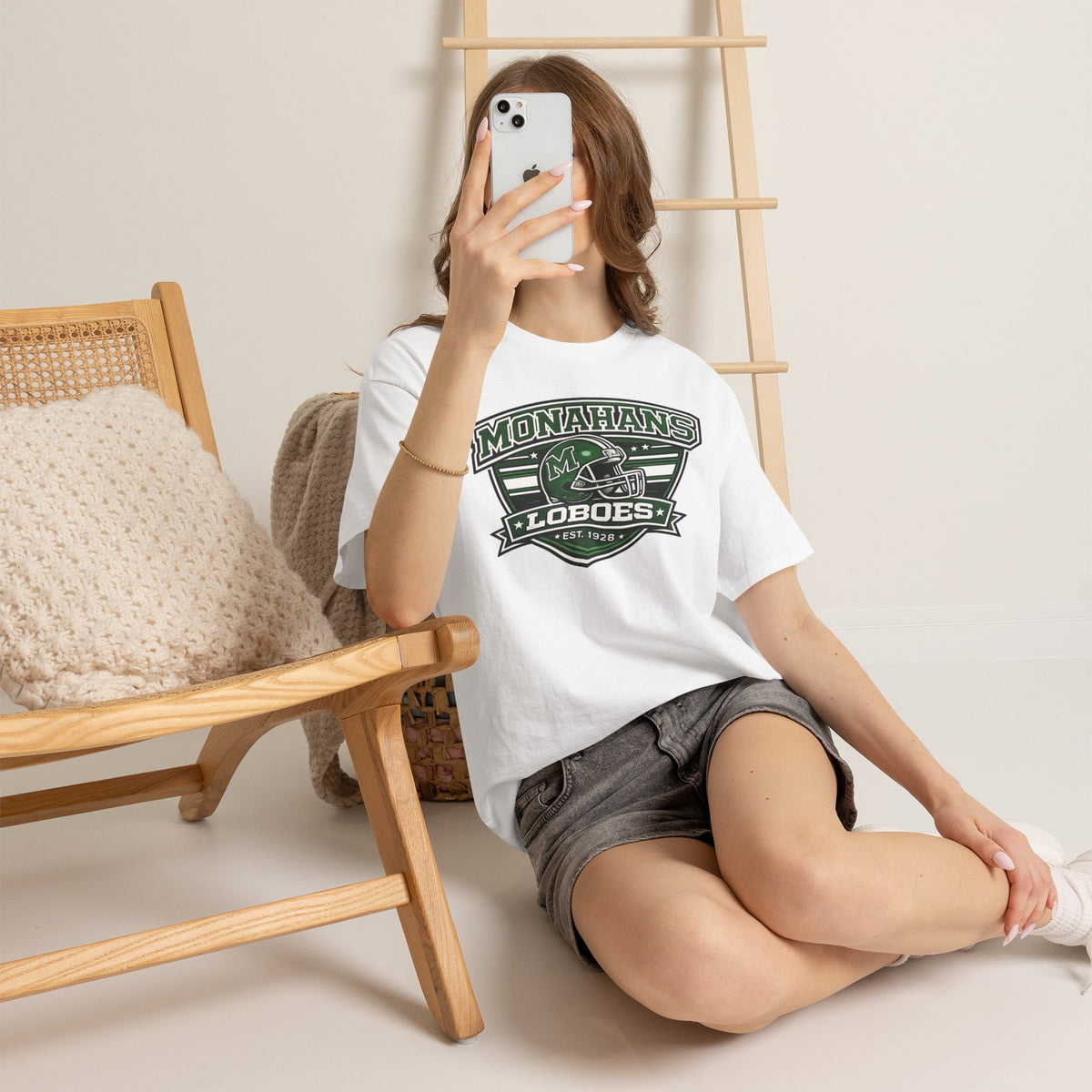 Monahans Loboes Football Logo Tee