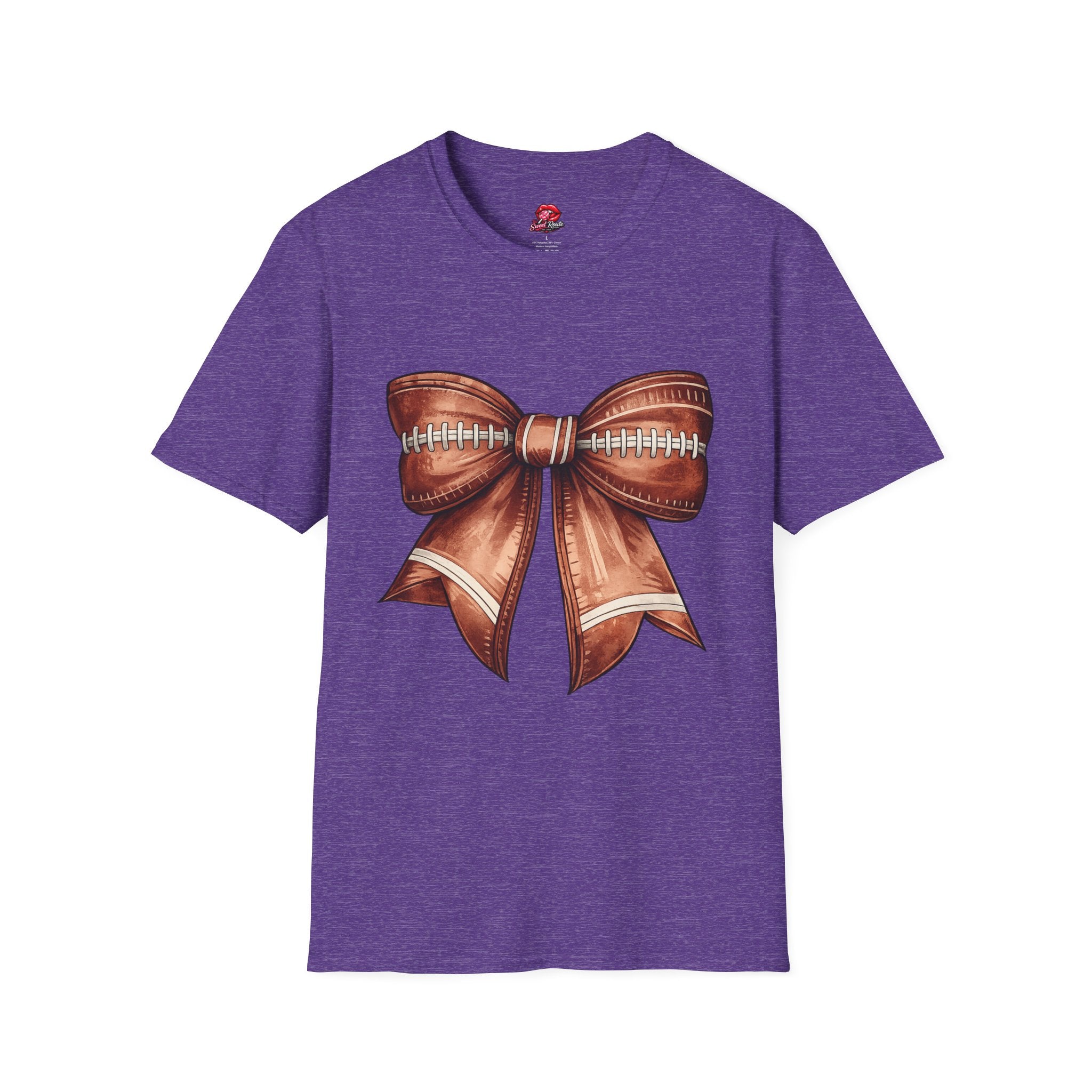 Football Stitch Bow T‑Shirt
