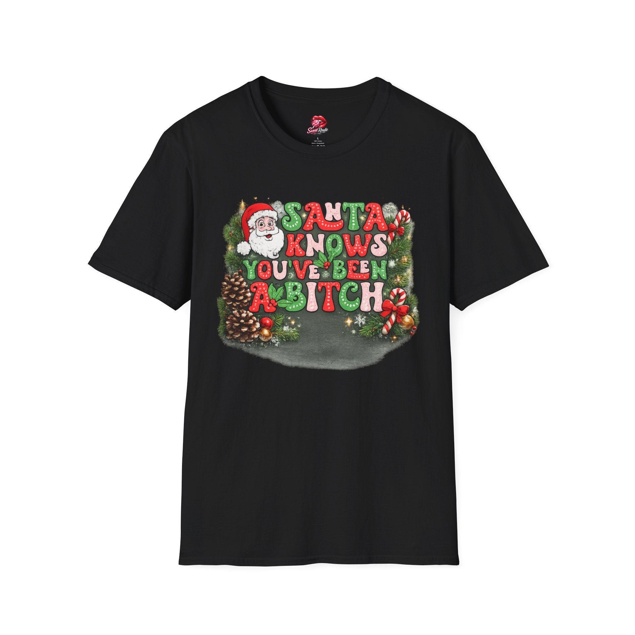 Santa Knows You've Been A Bitch T-Shirt