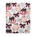 Pink Pastel Halloween Sherpa Blanket