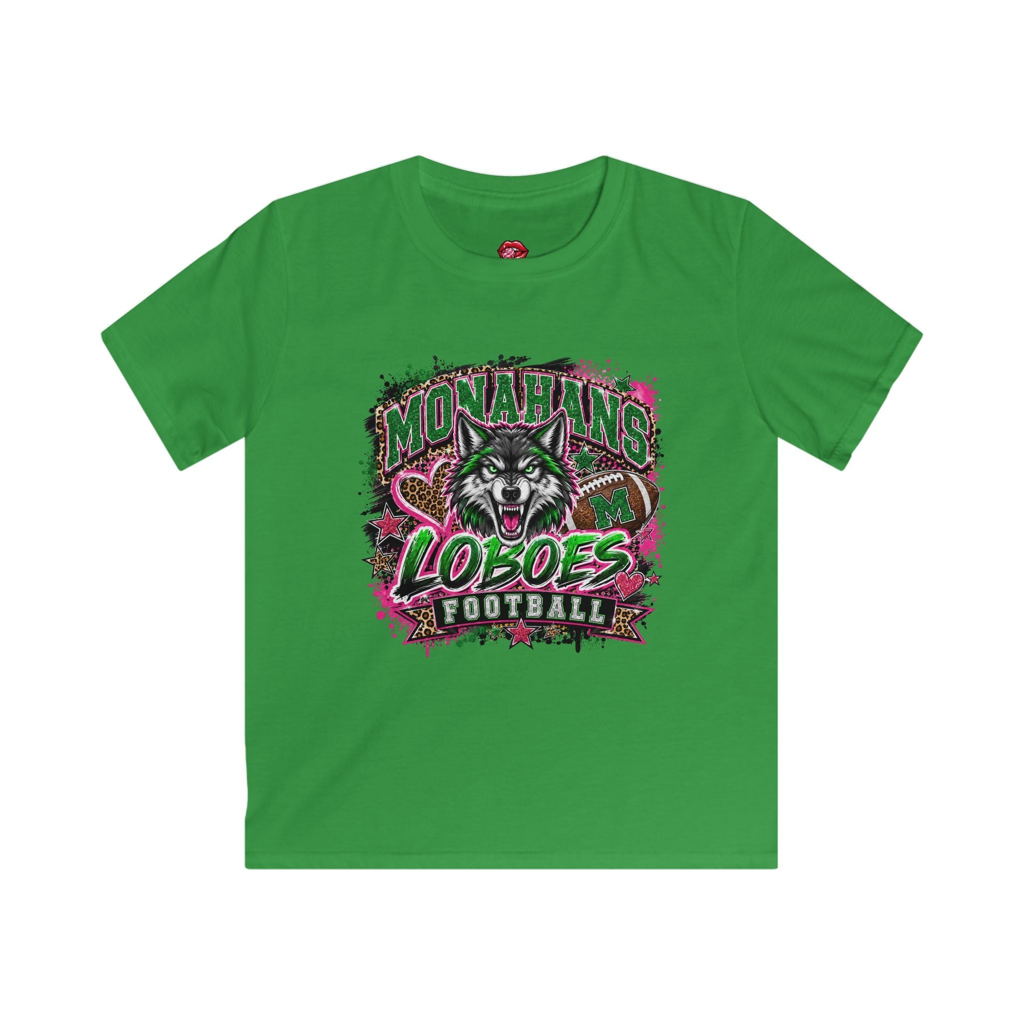 Kids Monahans Loboes Football Tee