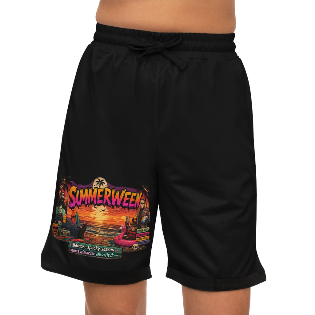 Summerween' Sunset Basketball Shorts