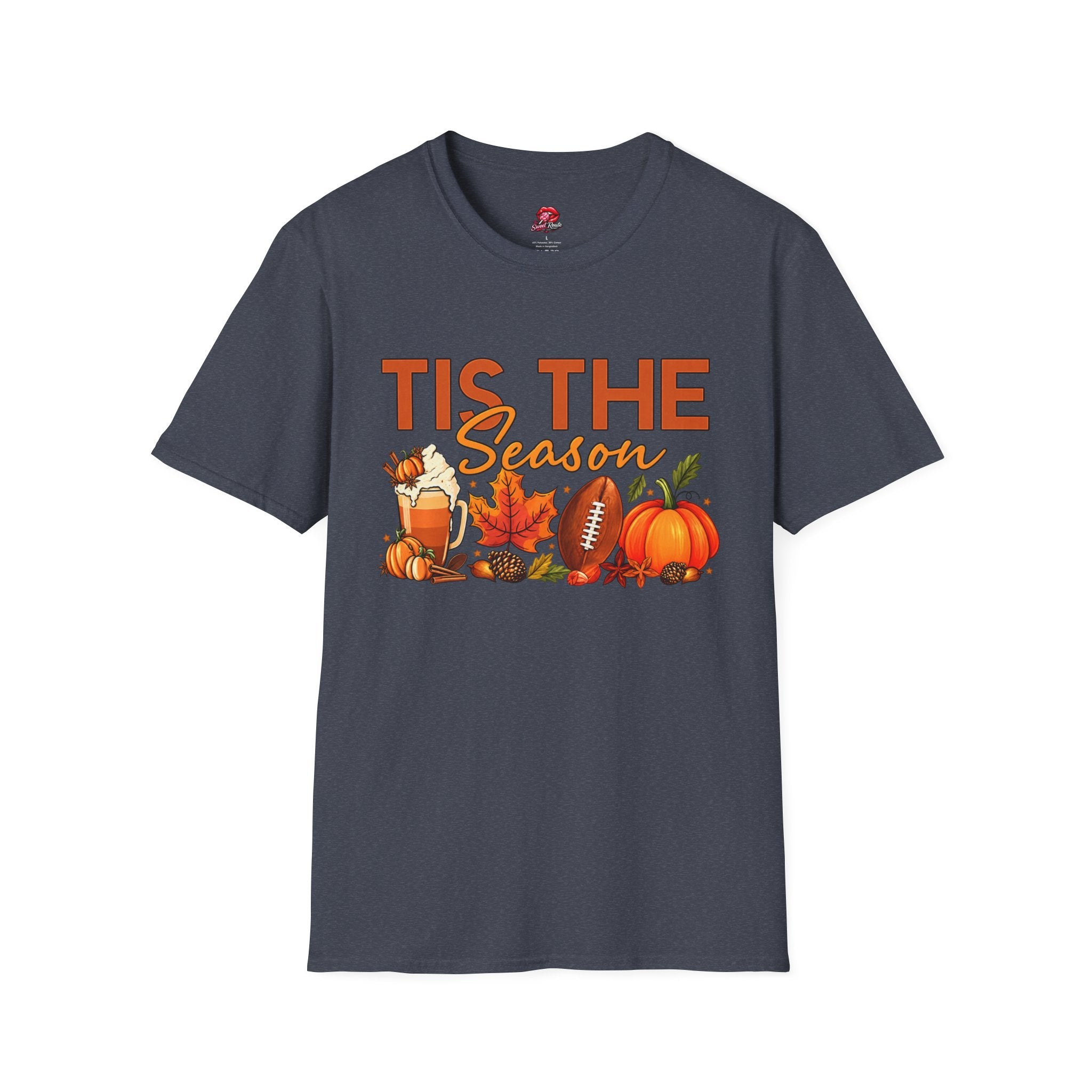 Tis The Season Fall Football Pumpkin Tee