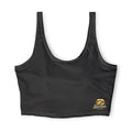 Black Sports Bra with Gold Sweet Route  Logo