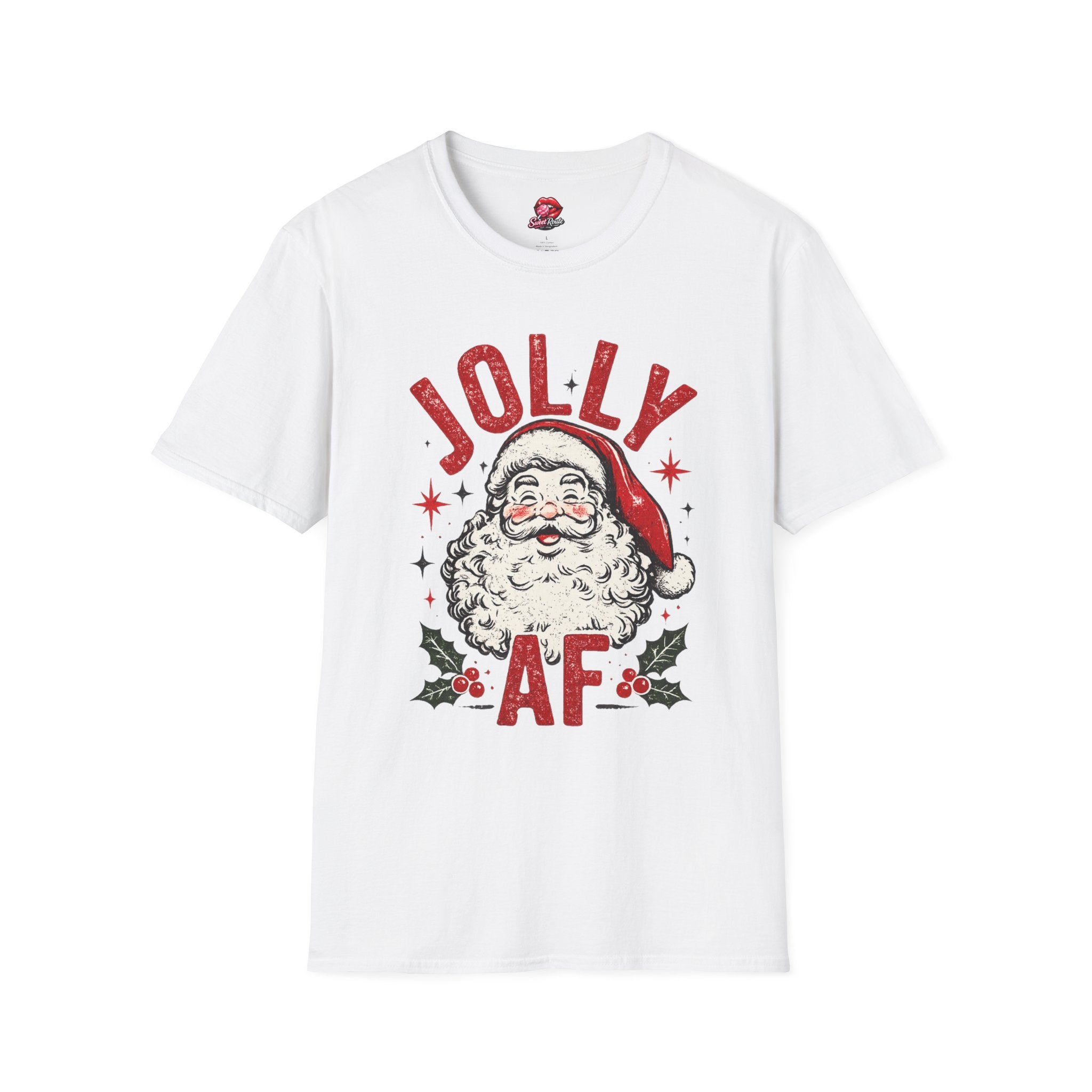 Jolly Santa Face Christmas T-Shirt