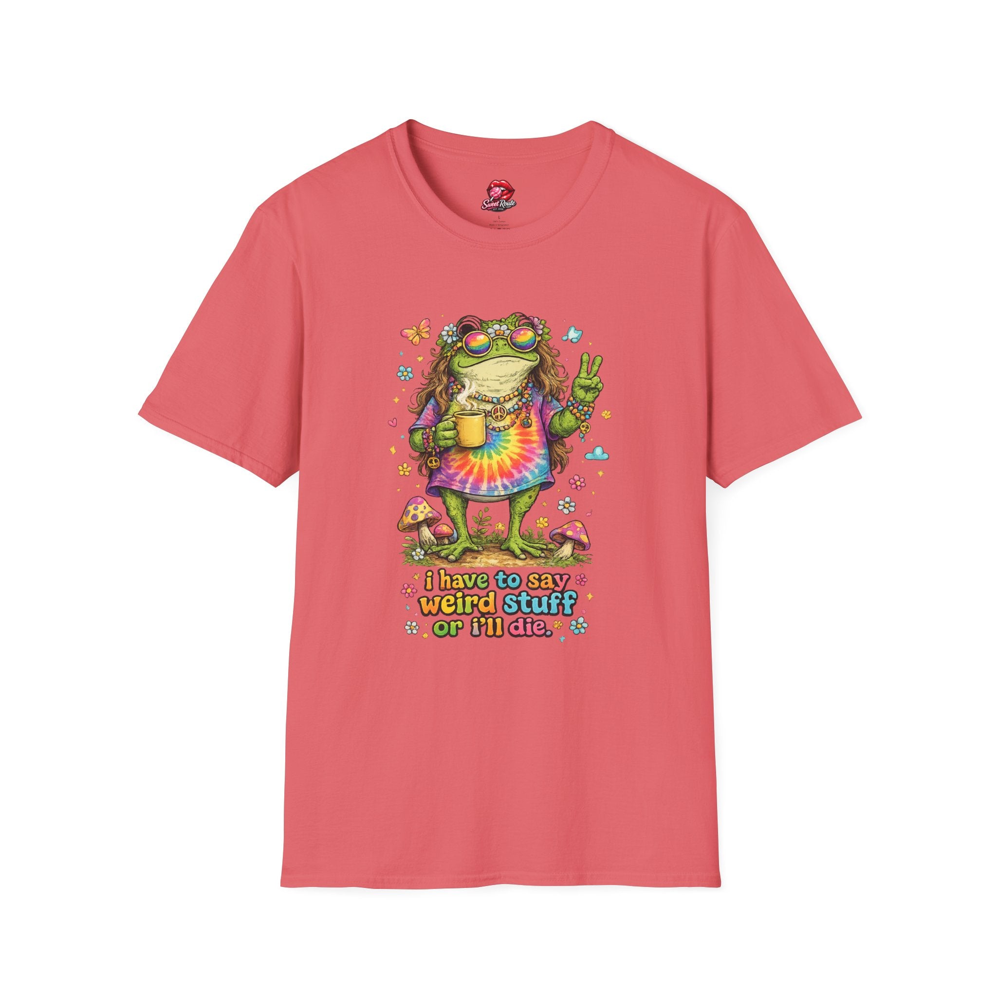 Hippie Frog Peace Sign T-Shirt