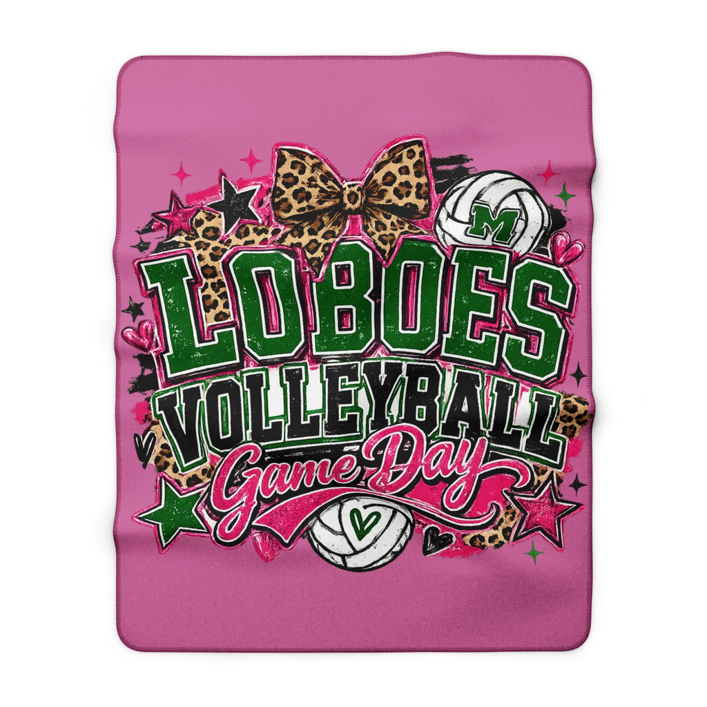 Loboes Volleyball Sherpa Fleece Blanket