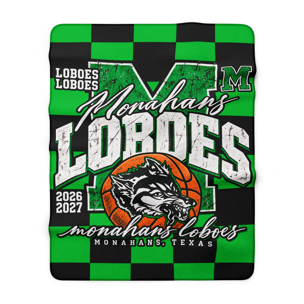 Monahans Loboes Sherpa Fleece Blanket
