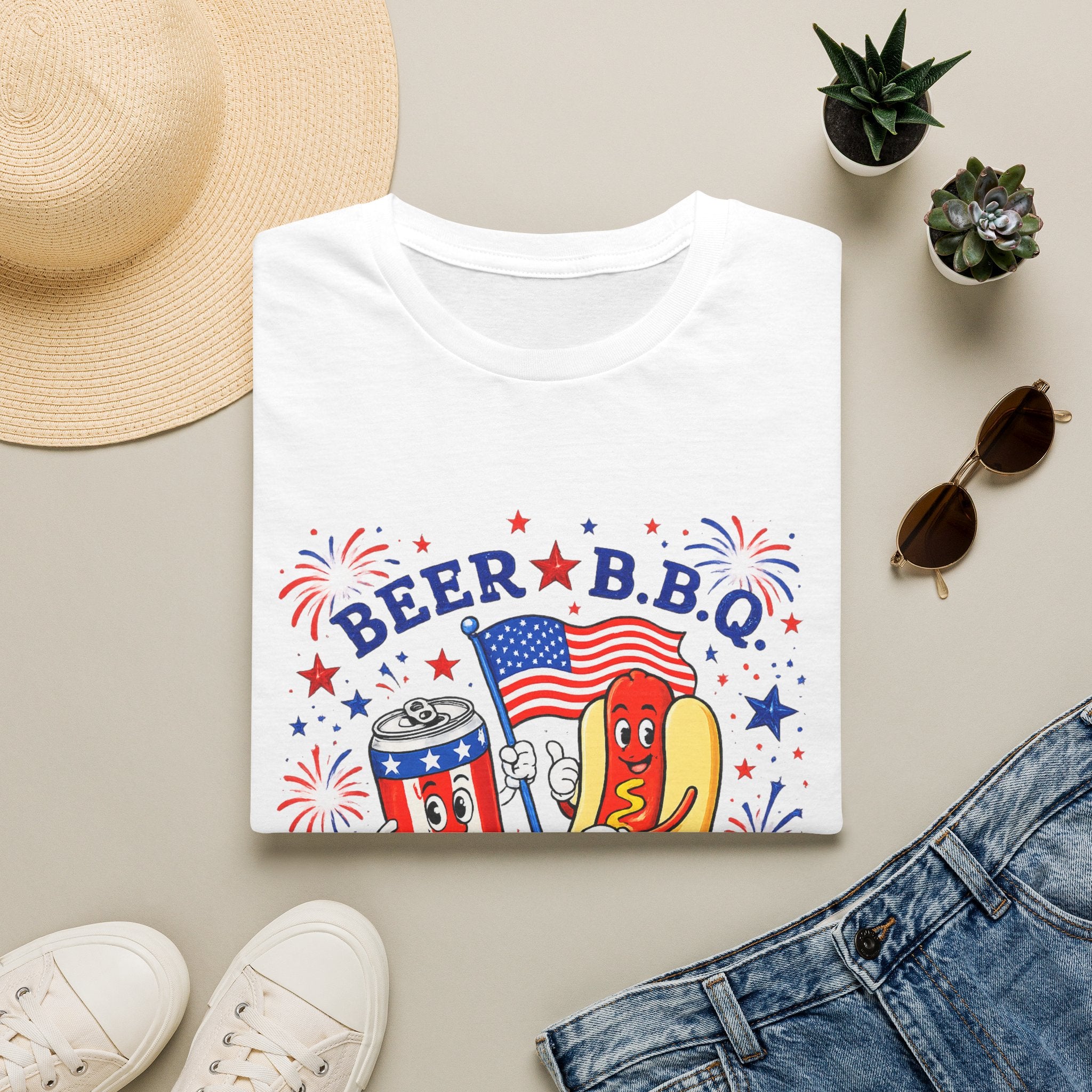 Beer BBQ and Freedom Tee