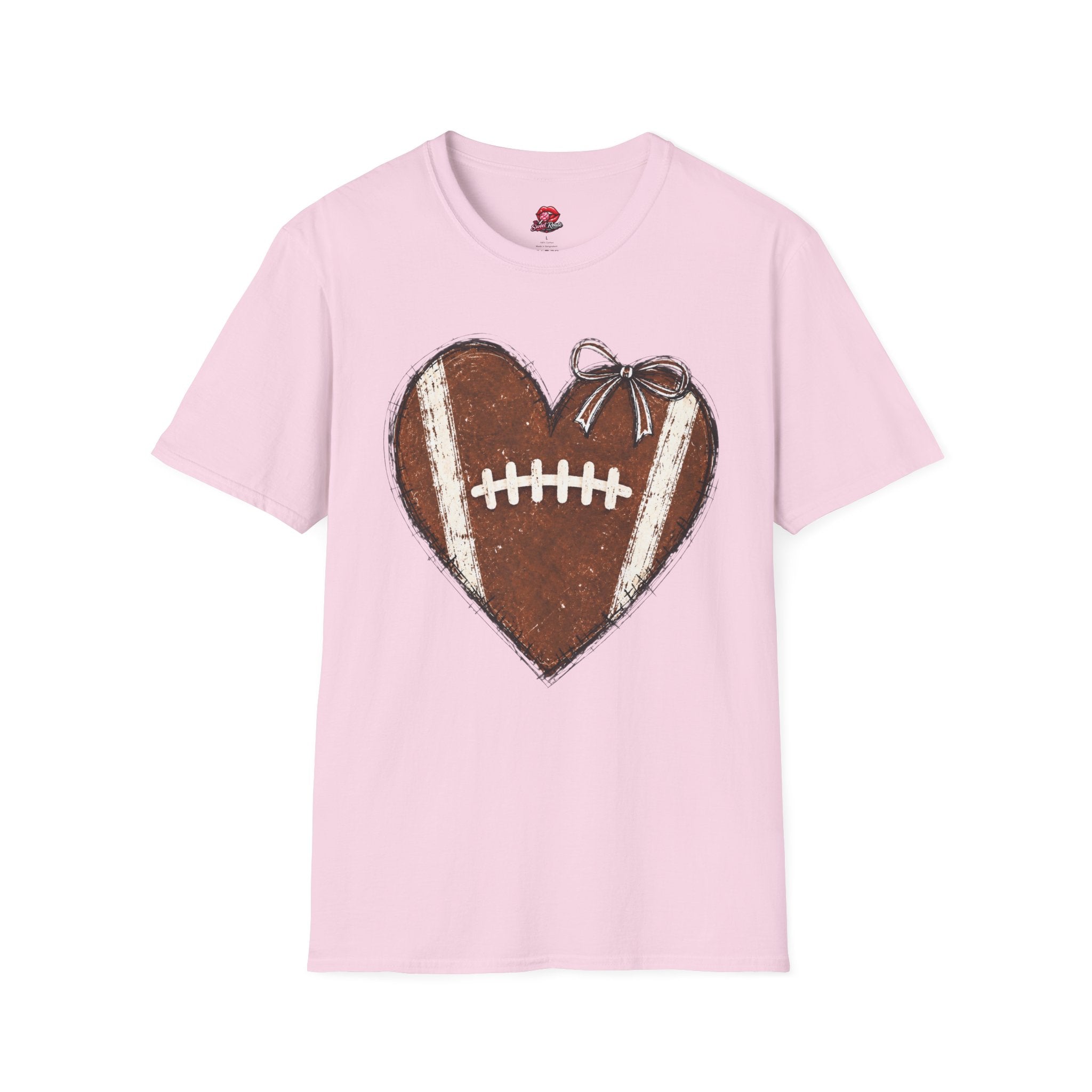 Heart-Shaped Football T-Shirt